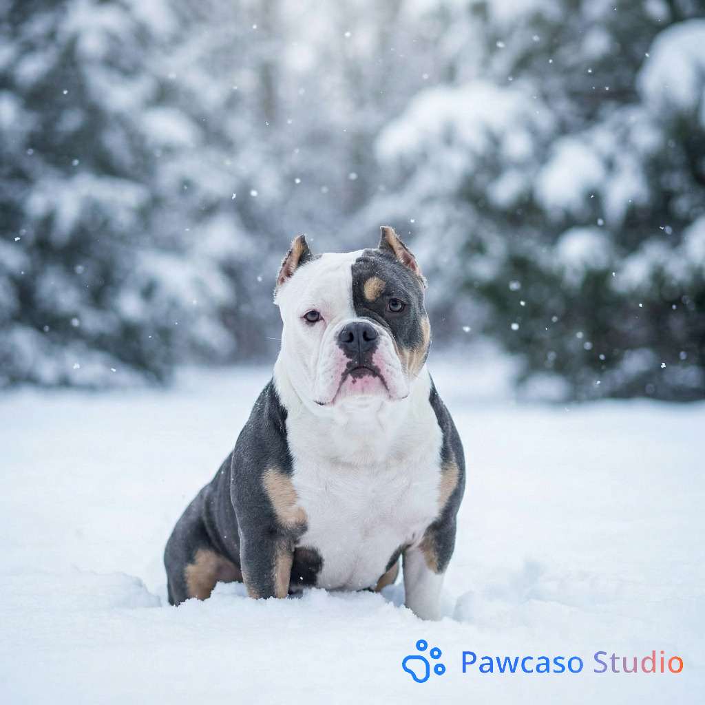 Karma's Winter Snow portrait