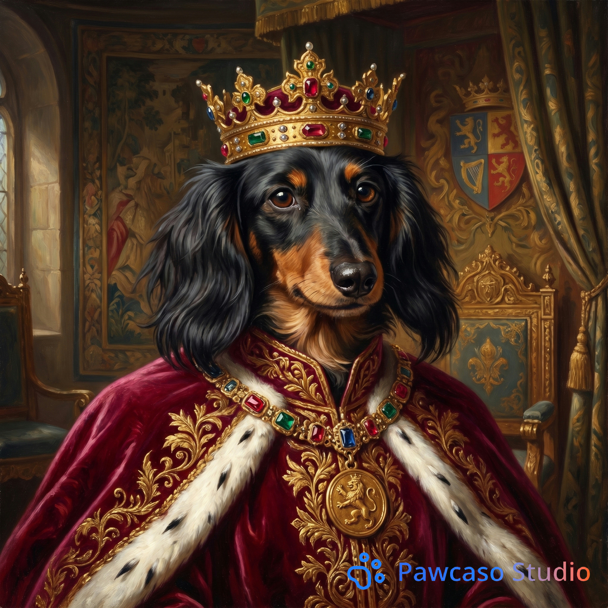 Our dogs's Royal portrait