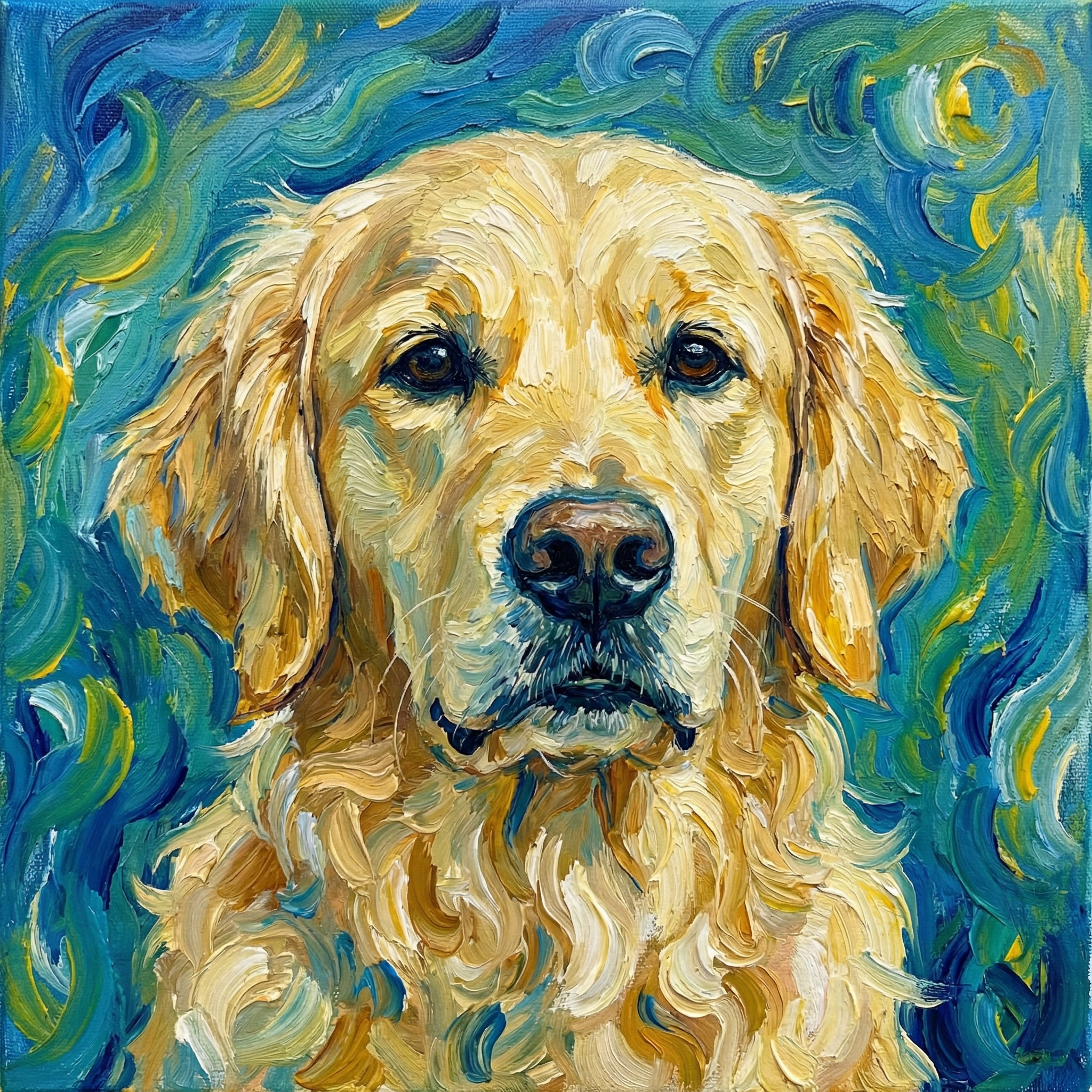 Mila's Van Gogh portrait