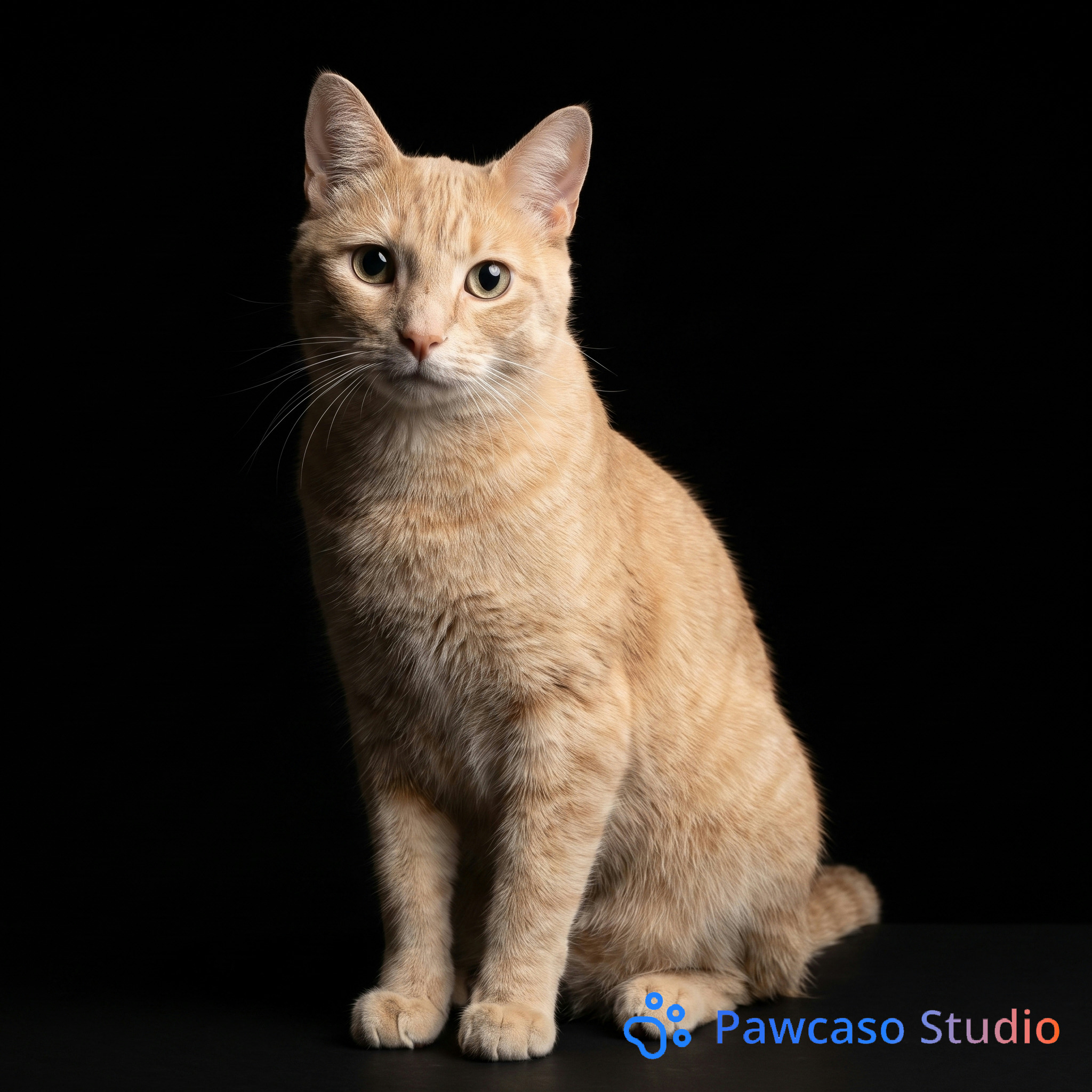 Cat Family's Studio Portrait portrait