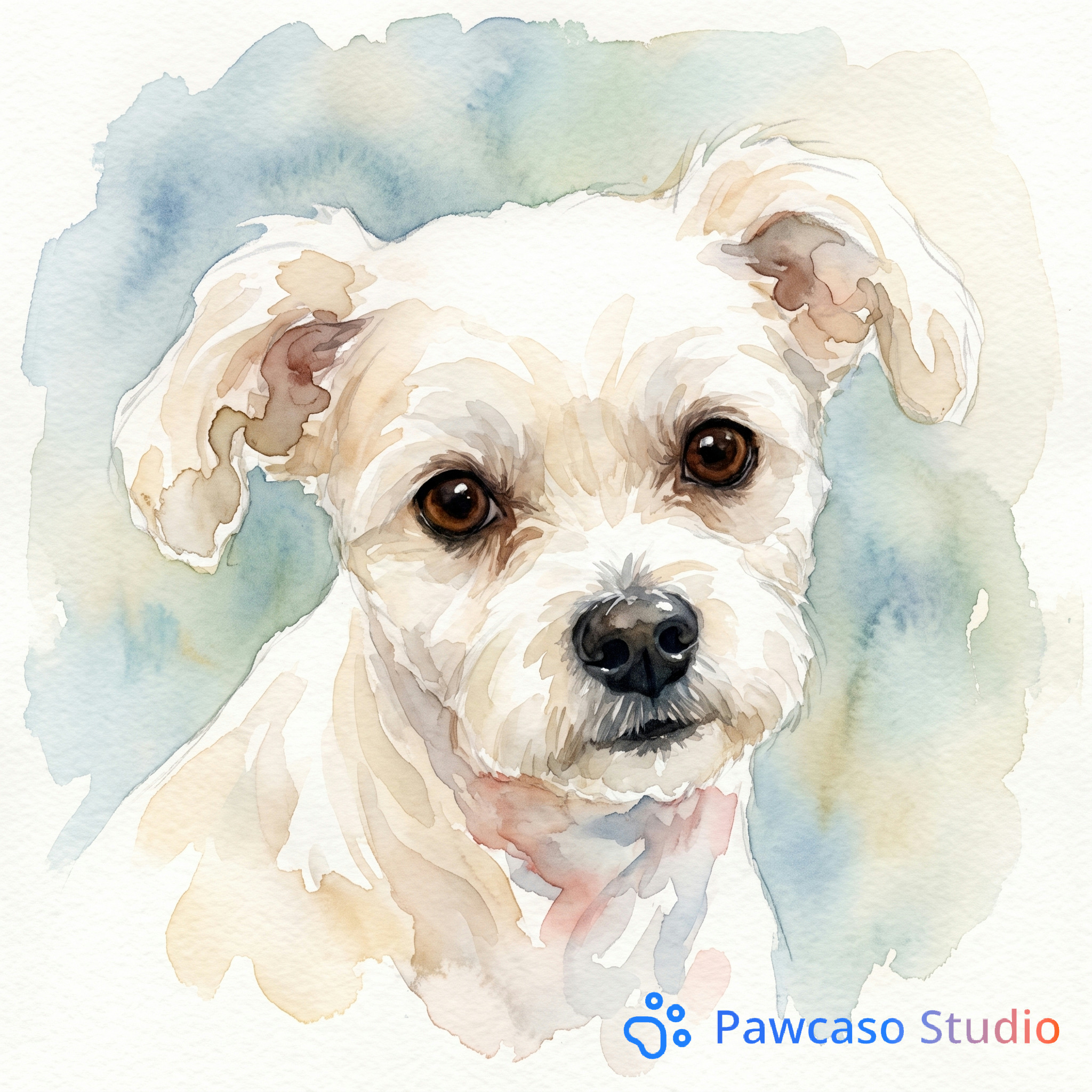 Roscoe's Watercolor portrait