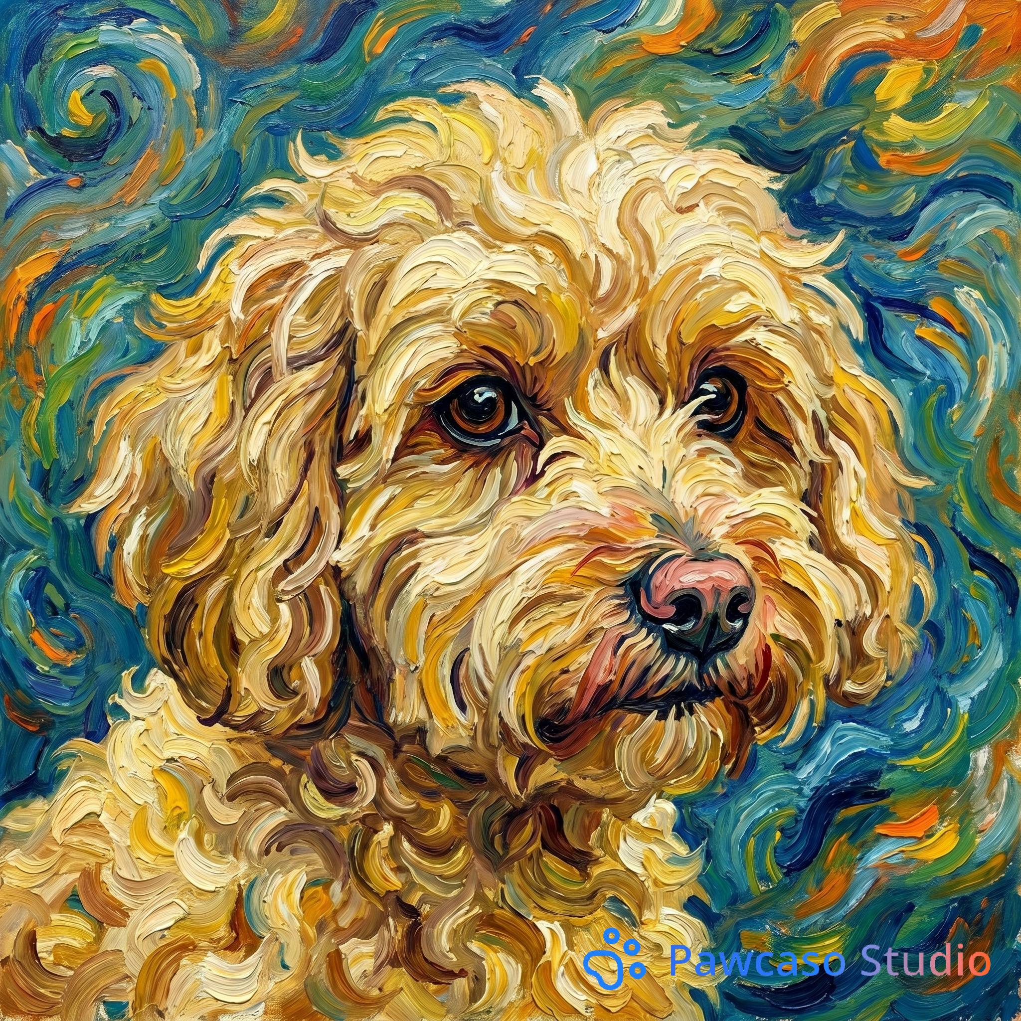 Teddy's Van Gogh portrait