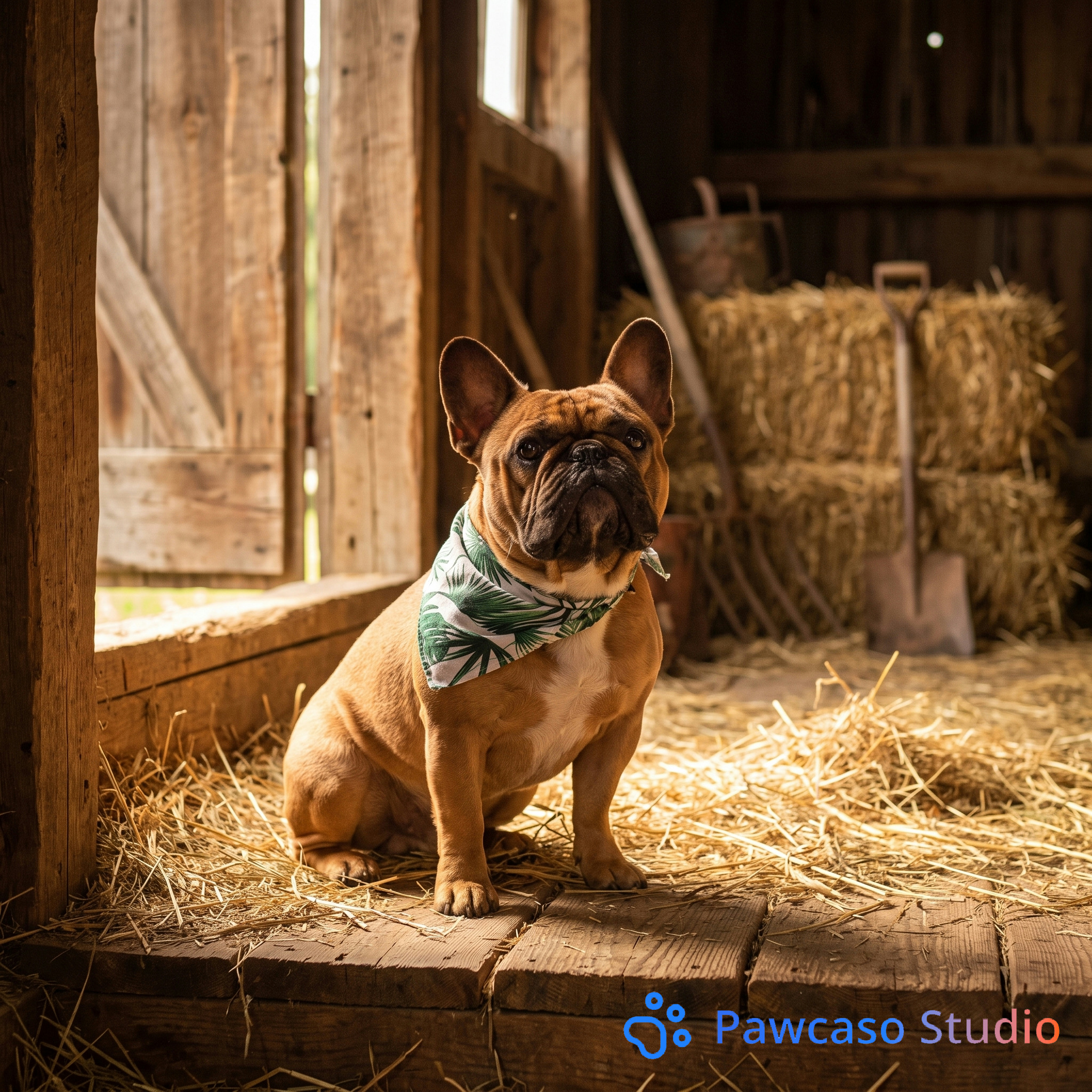 Bella Leo lilly's Rustic Barn portrait