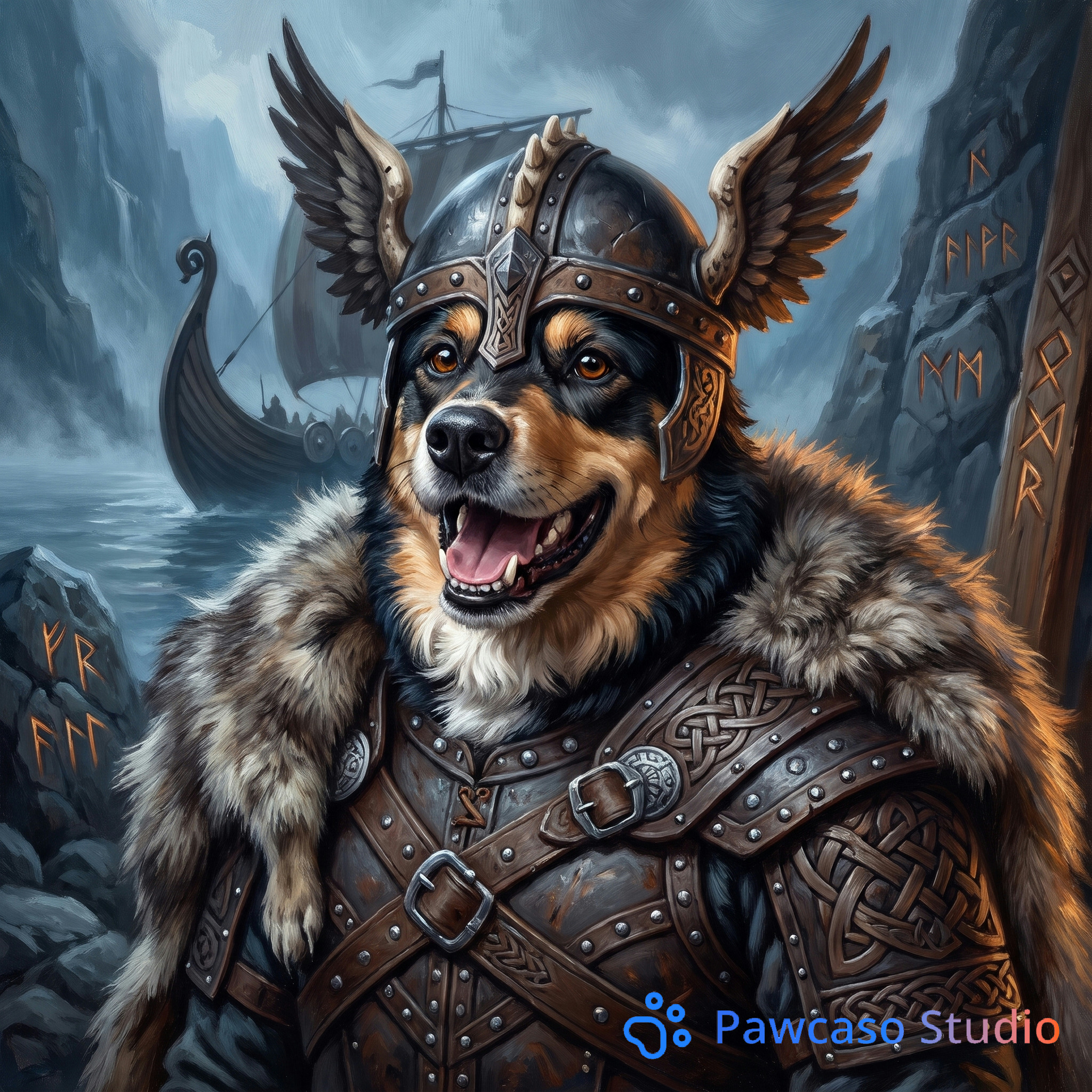Benjen & Sansa's Viking portrait