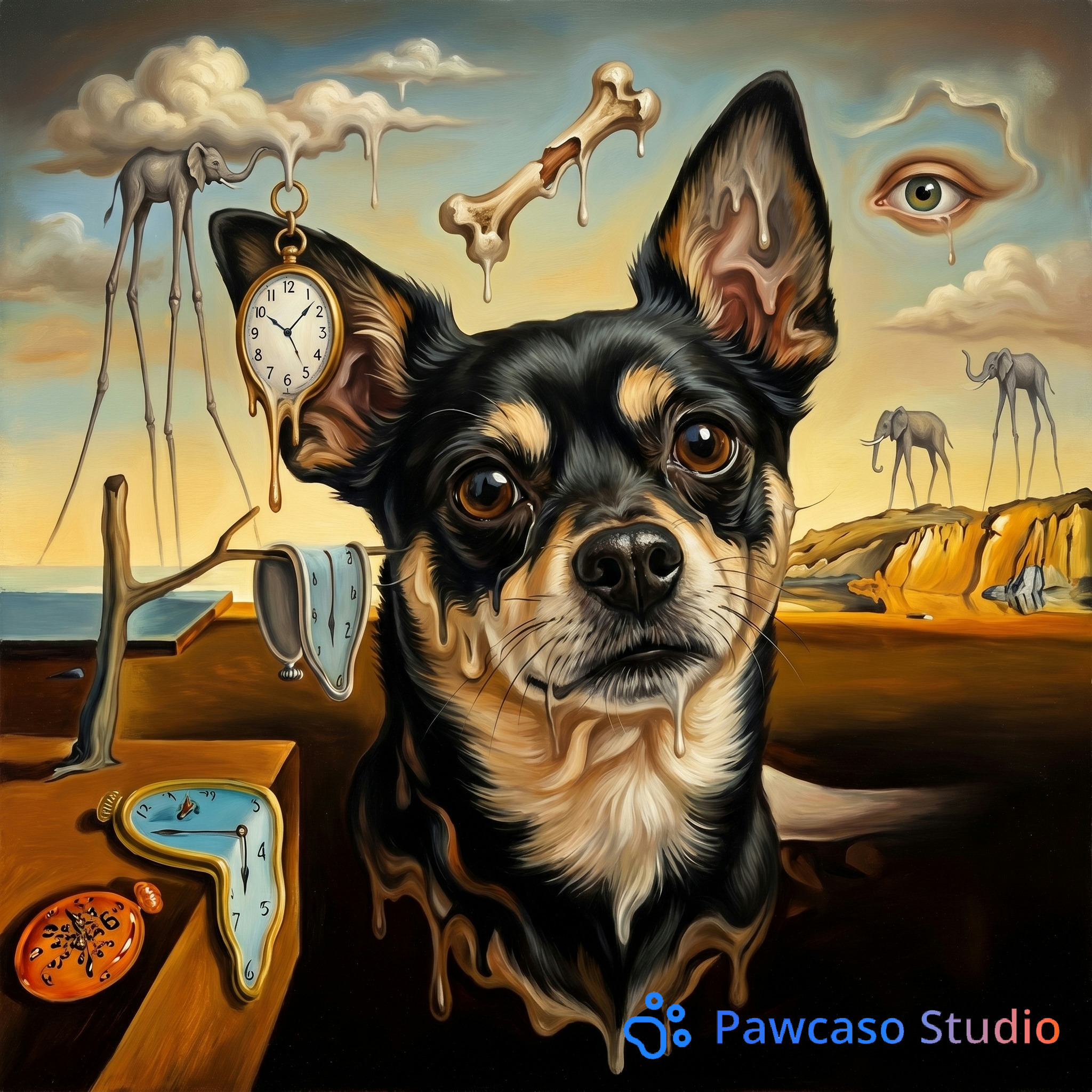 Pablo's Dali portrait