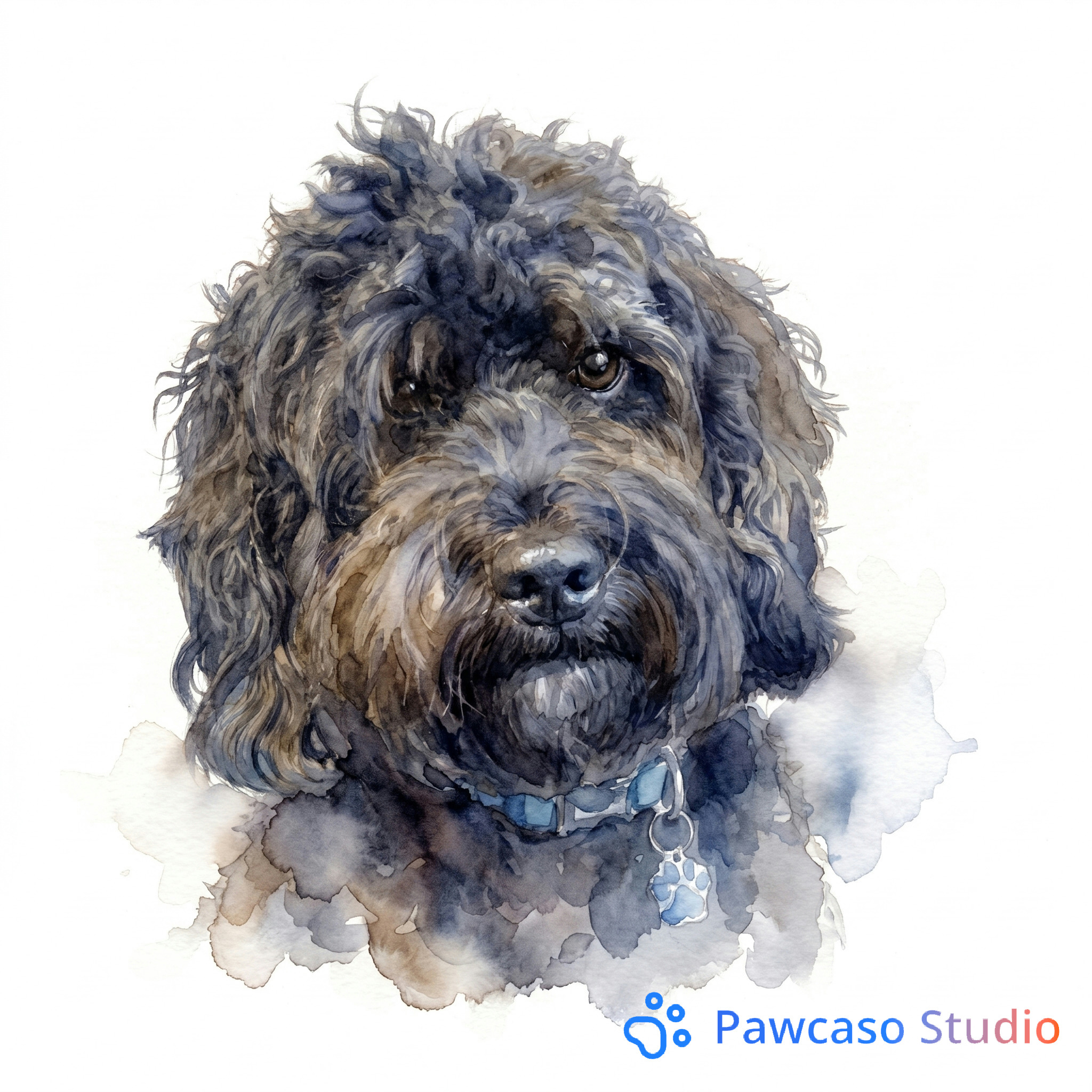 Milo's Watercolor portrait
