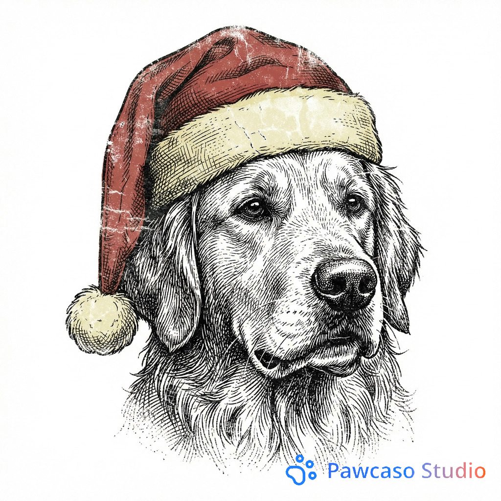 Puddles Magoo's Abstract Christmas Sketch portrait