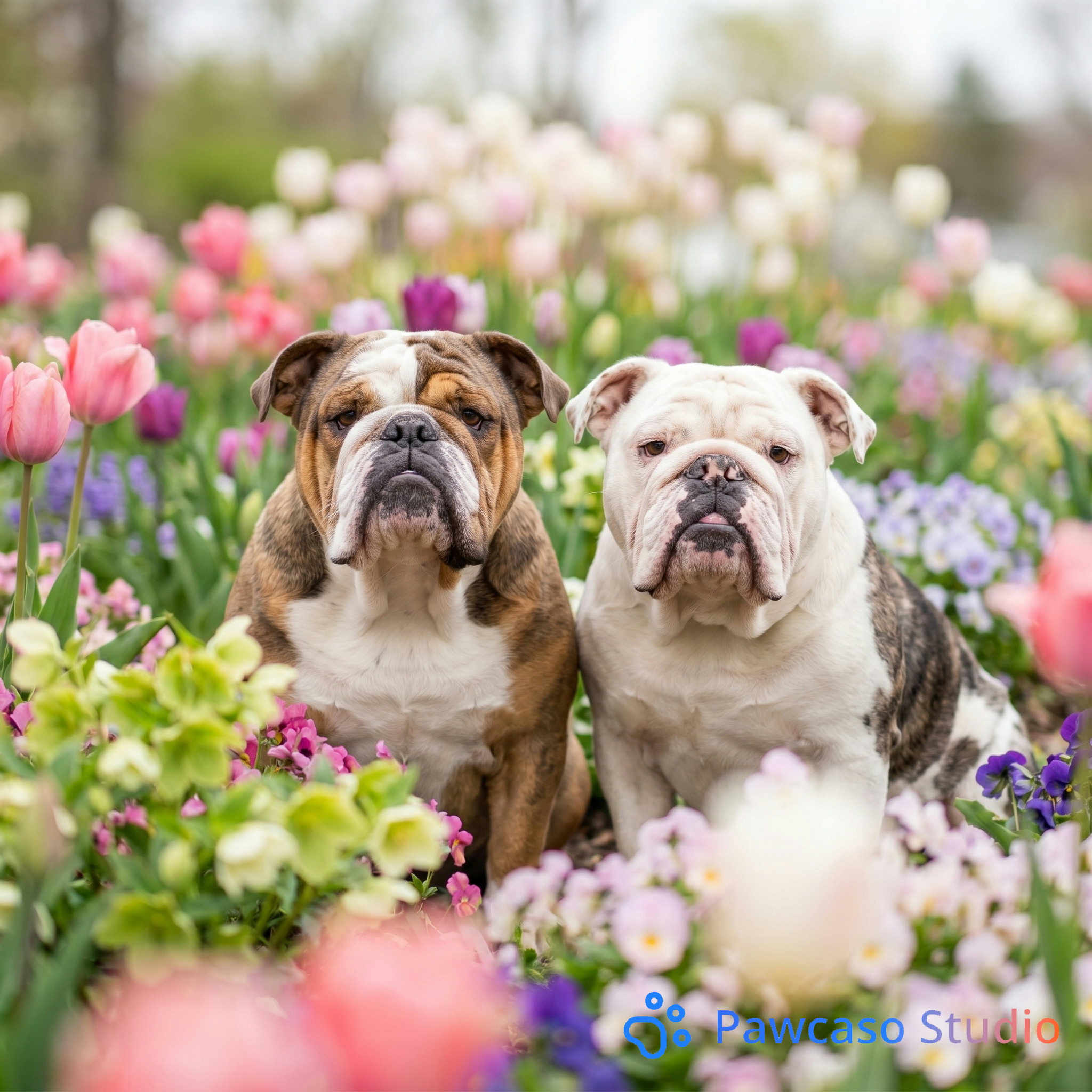 The family's Flower Garden portrait