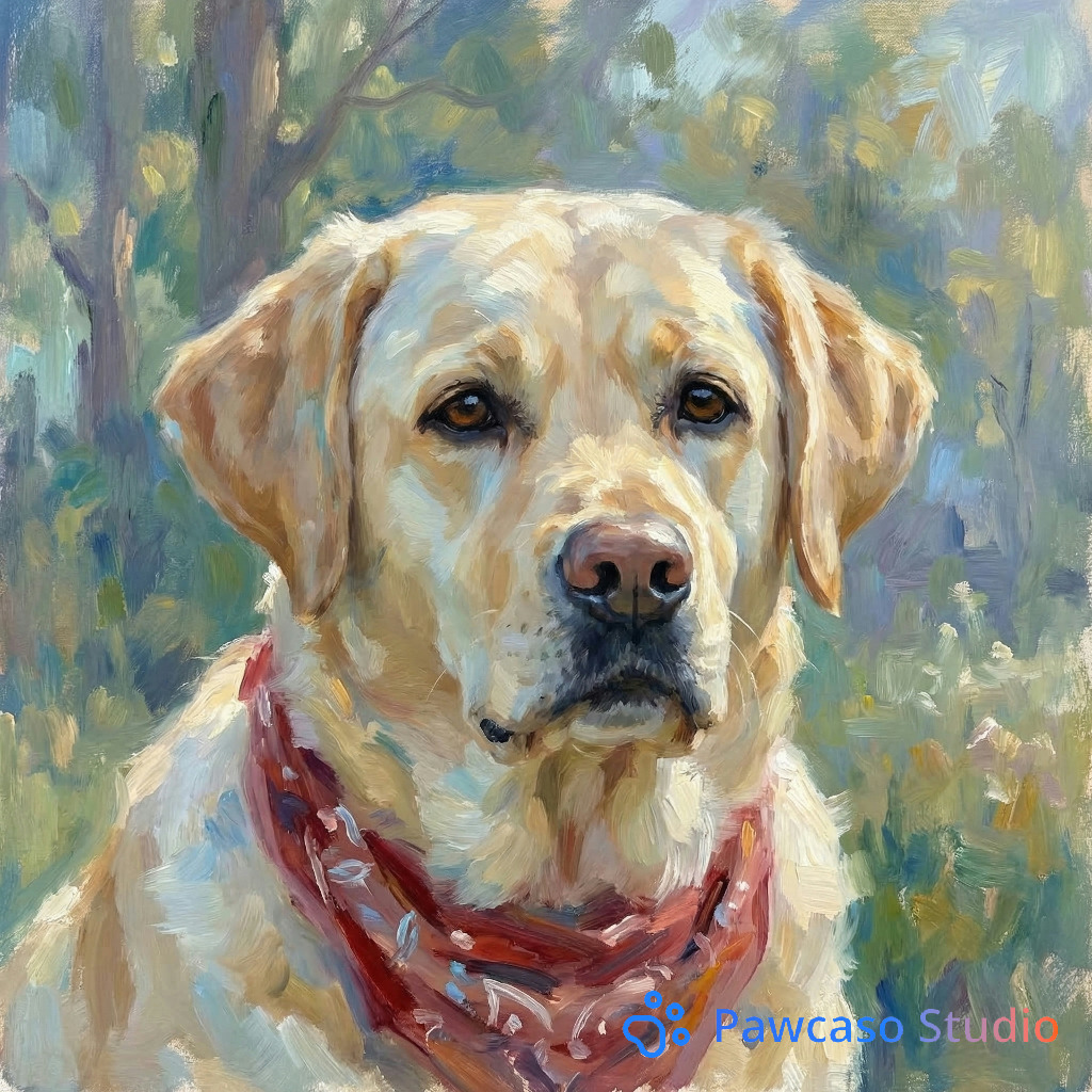 Autumn's Monet portrait