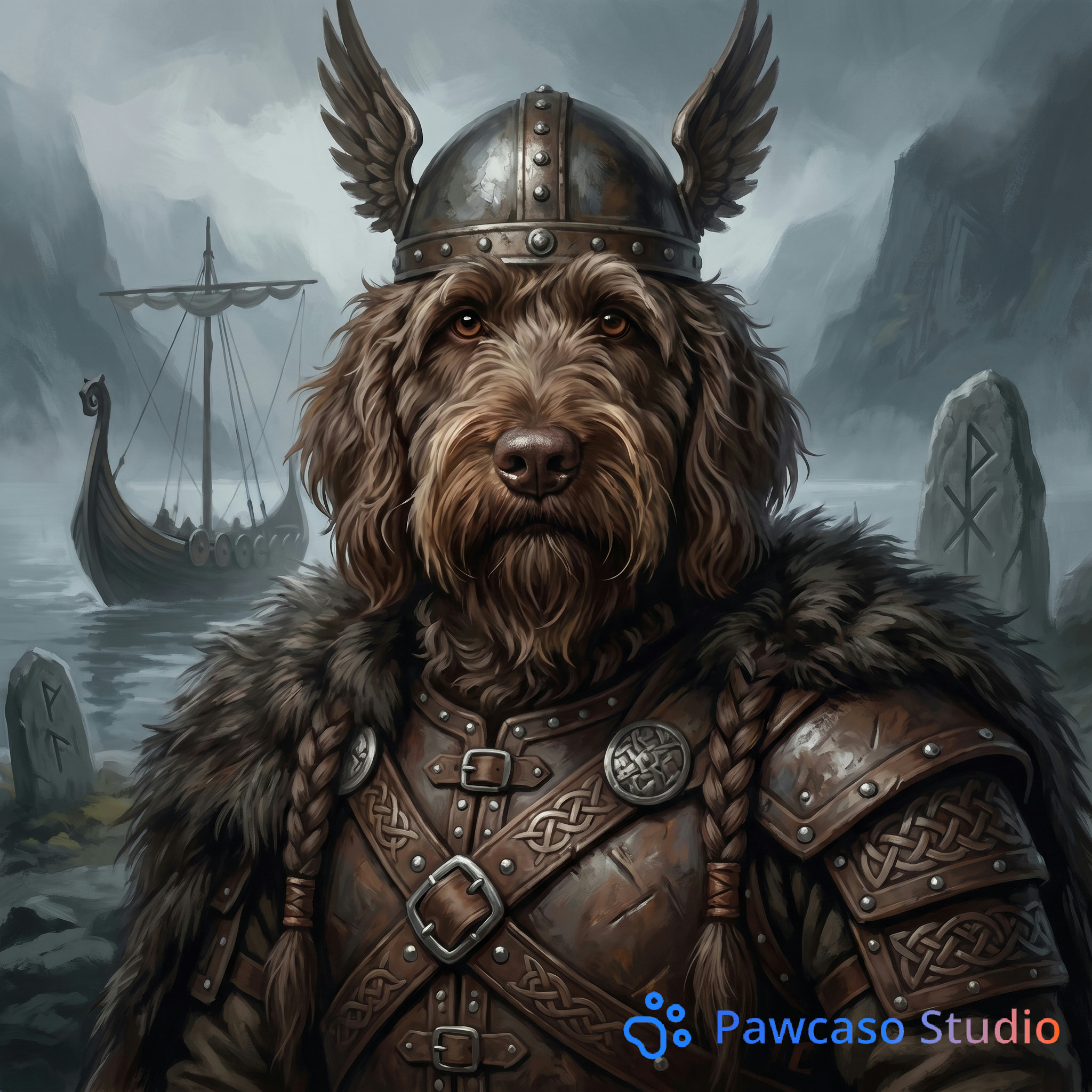 Brody's Viking portrait