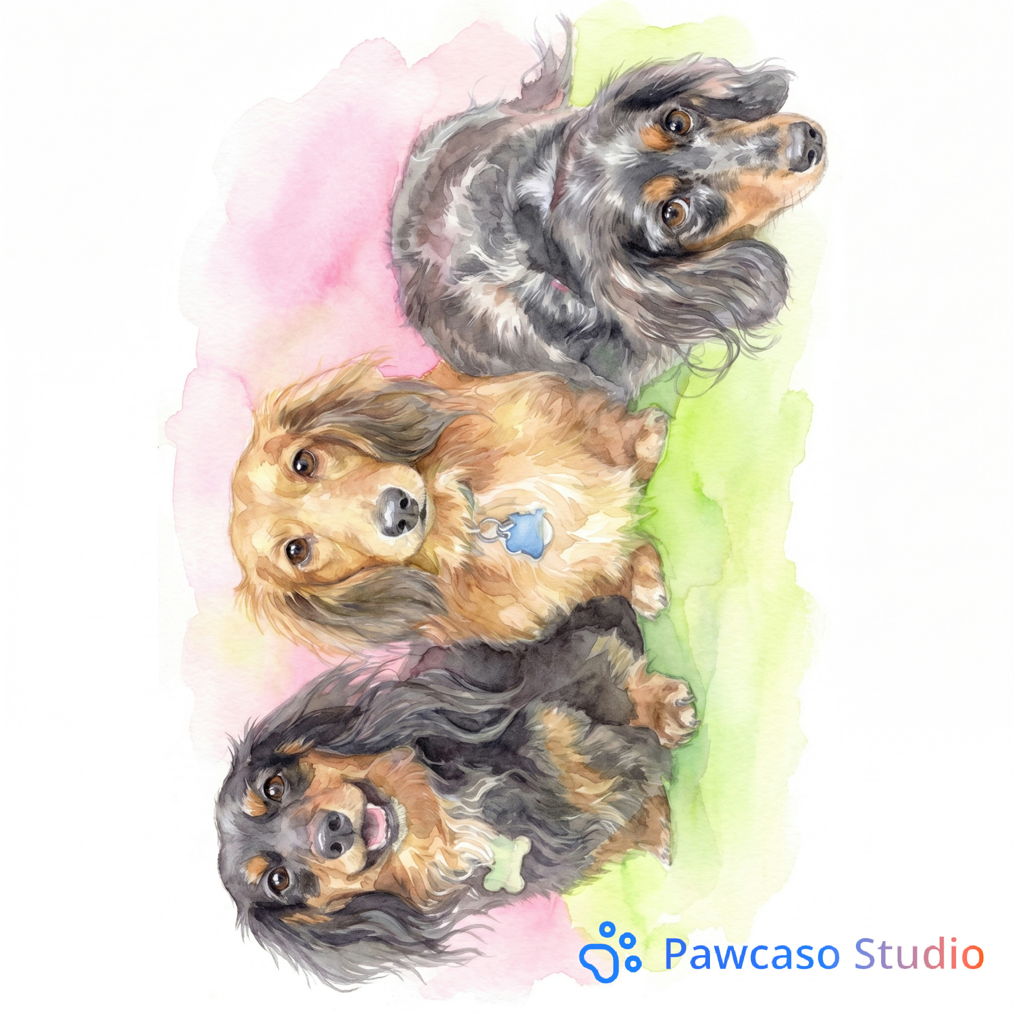 The Boys's Watercolor portrait