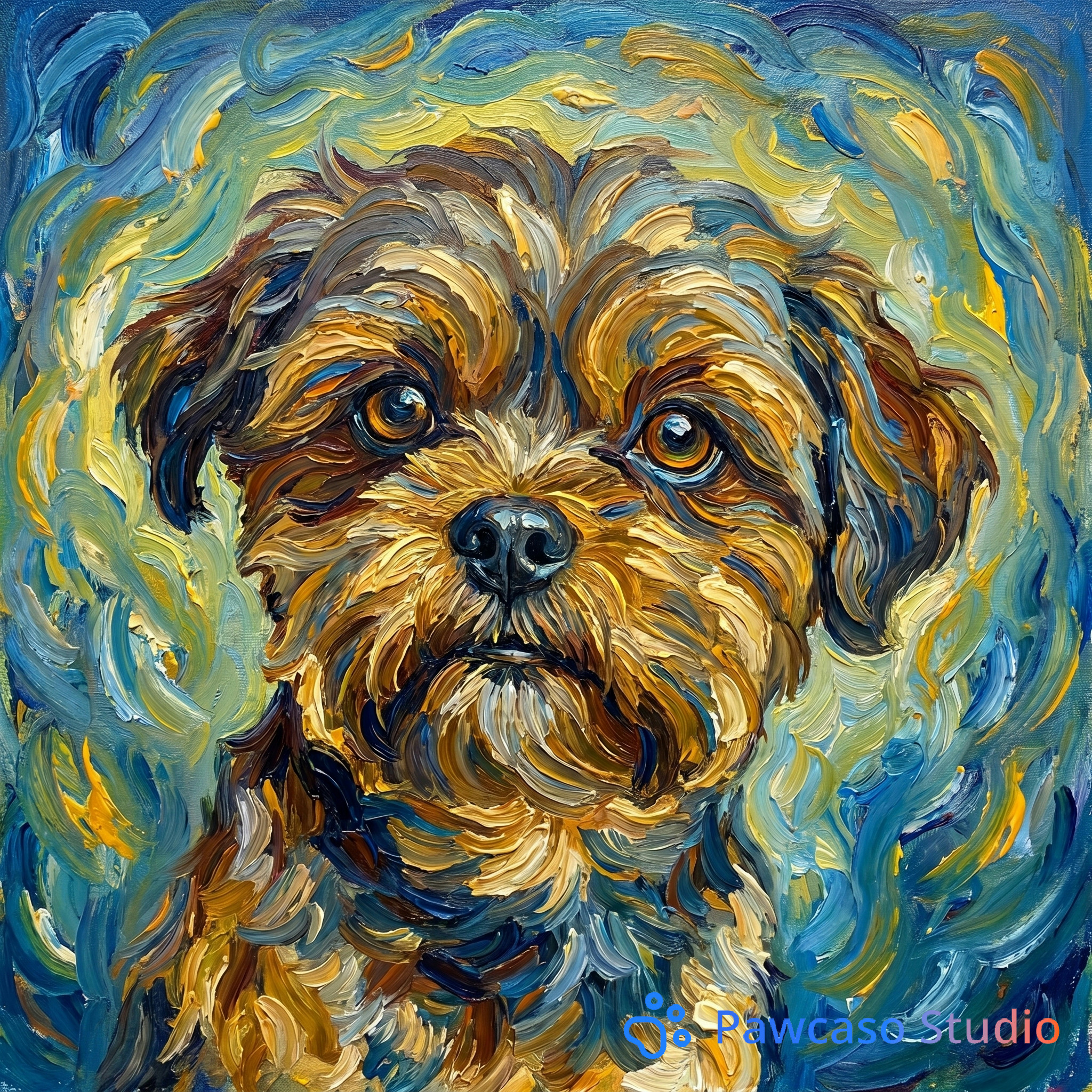 Lily's Van Gogh portrait