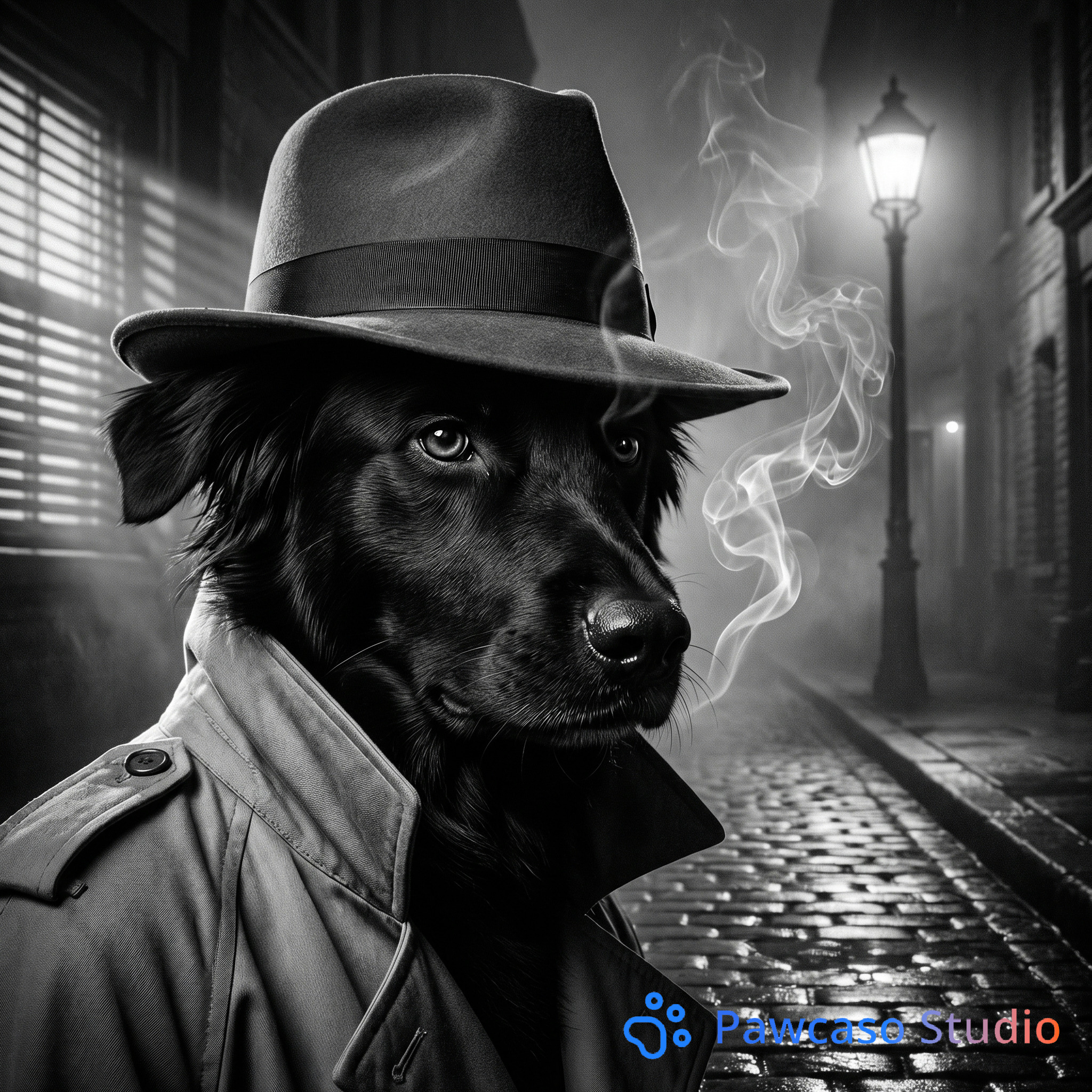 Willow's Film Noir Detective portrait