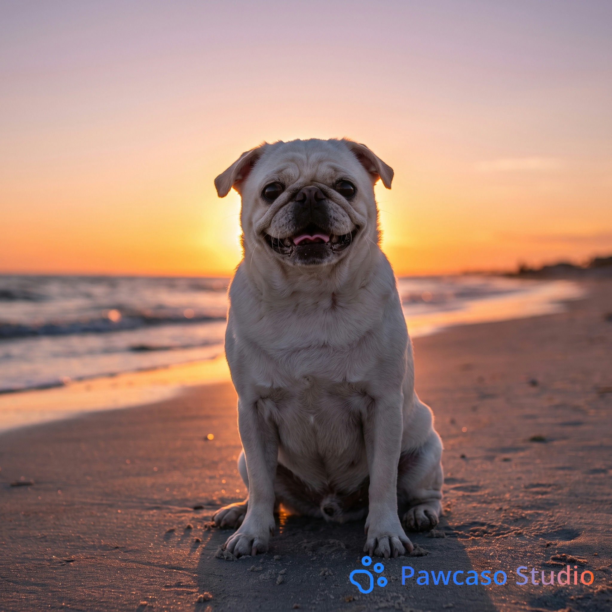 Rudy and brady's Beach Sunset portrait