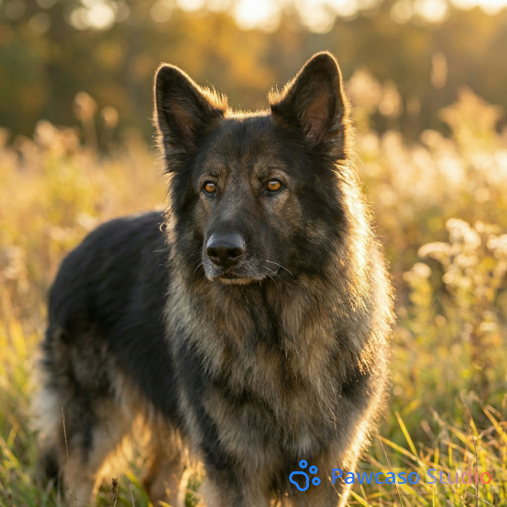 S's Golden Hour Field portrait