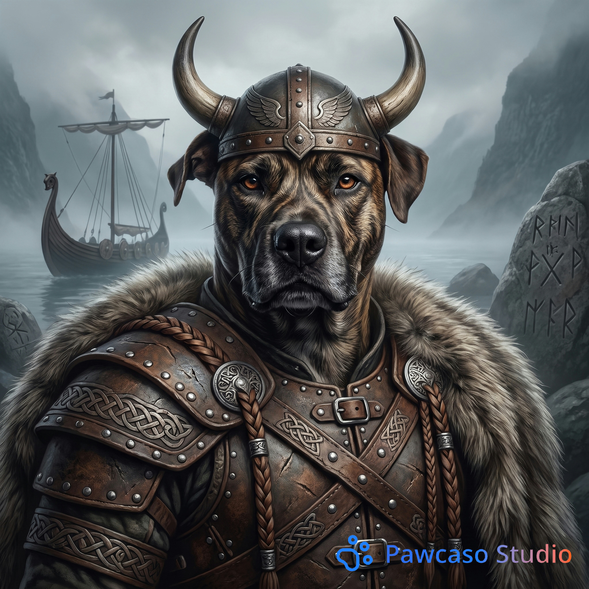 Mia's Viking portrait