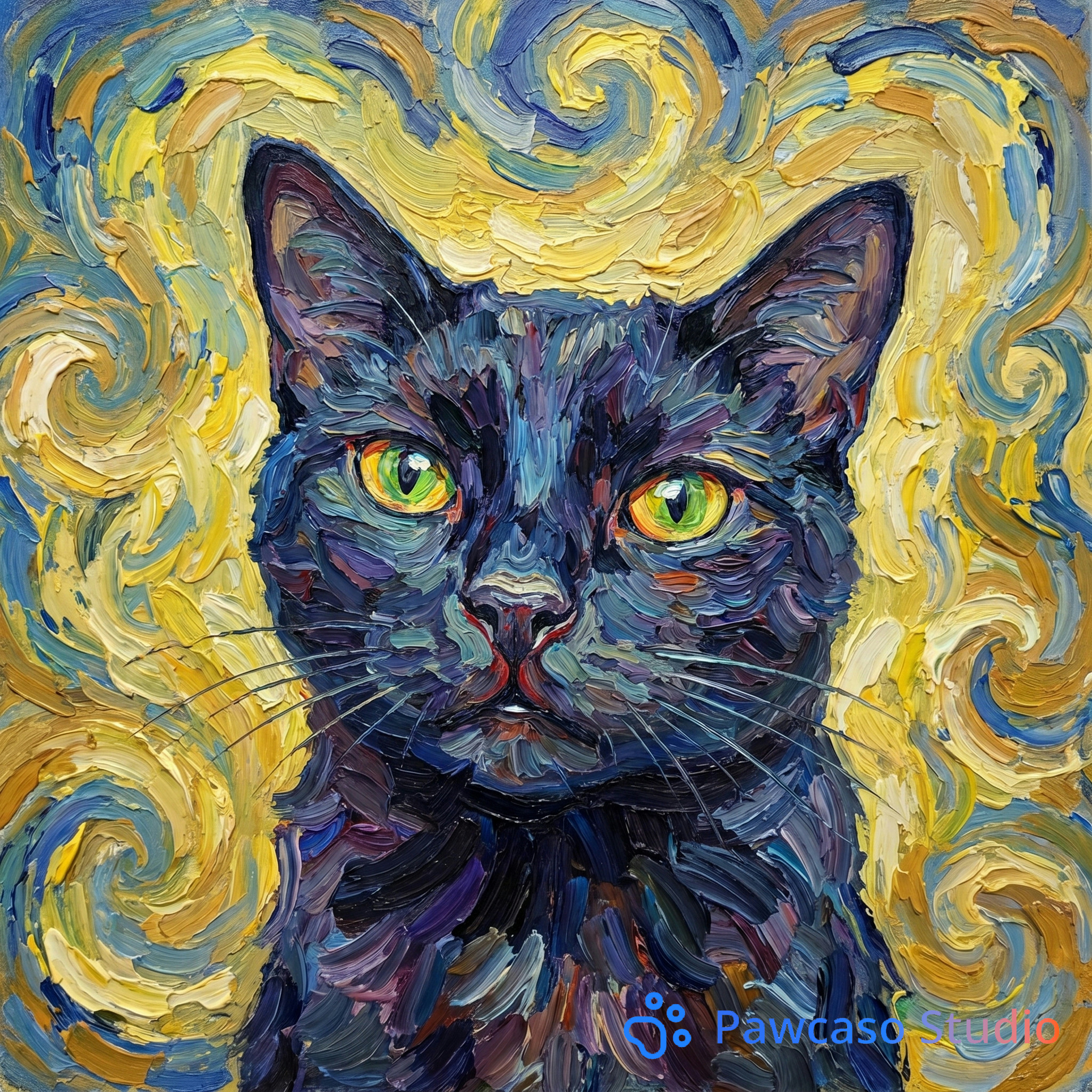 Meows's Van Gogh portrait