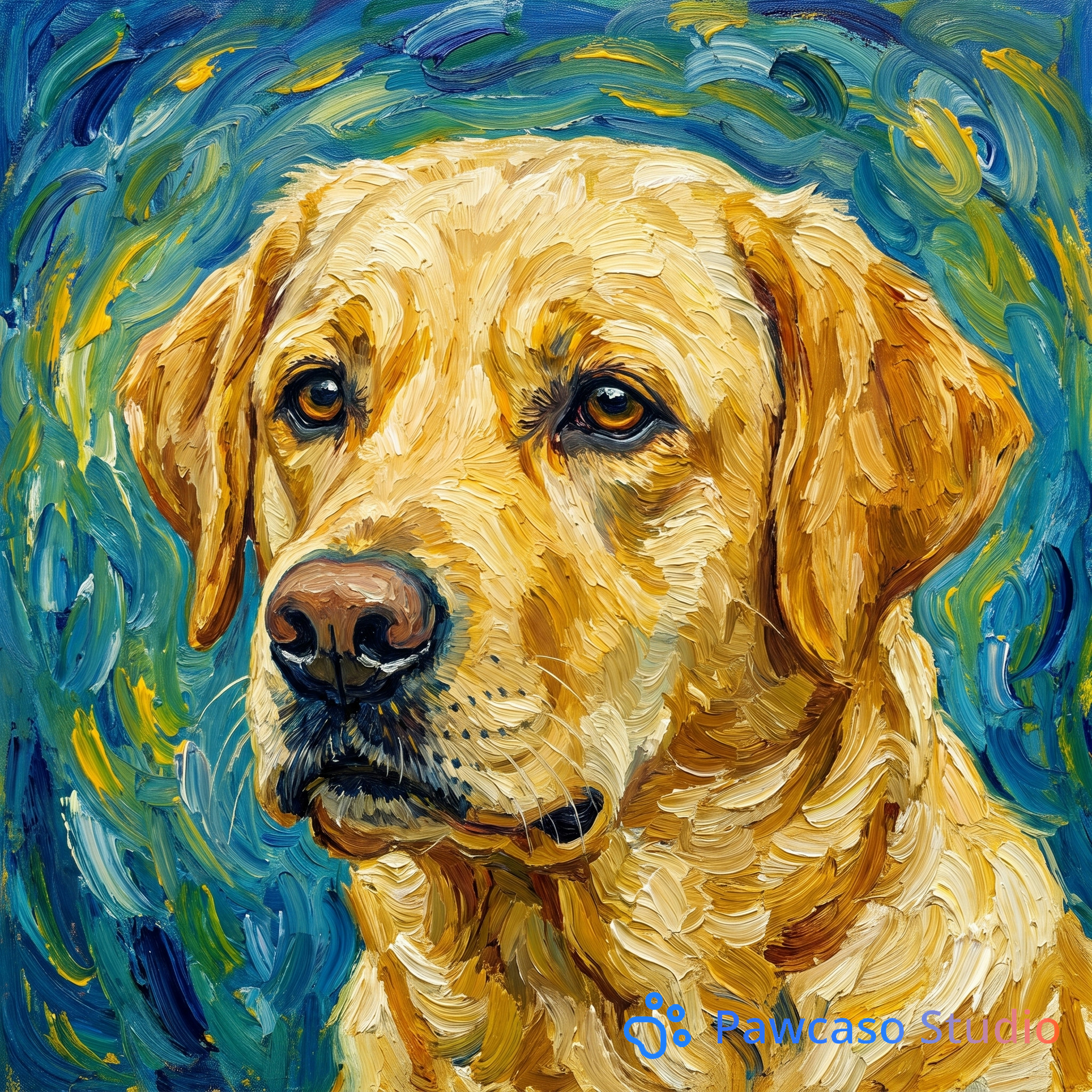 Wrestly's Van Gogh portrait