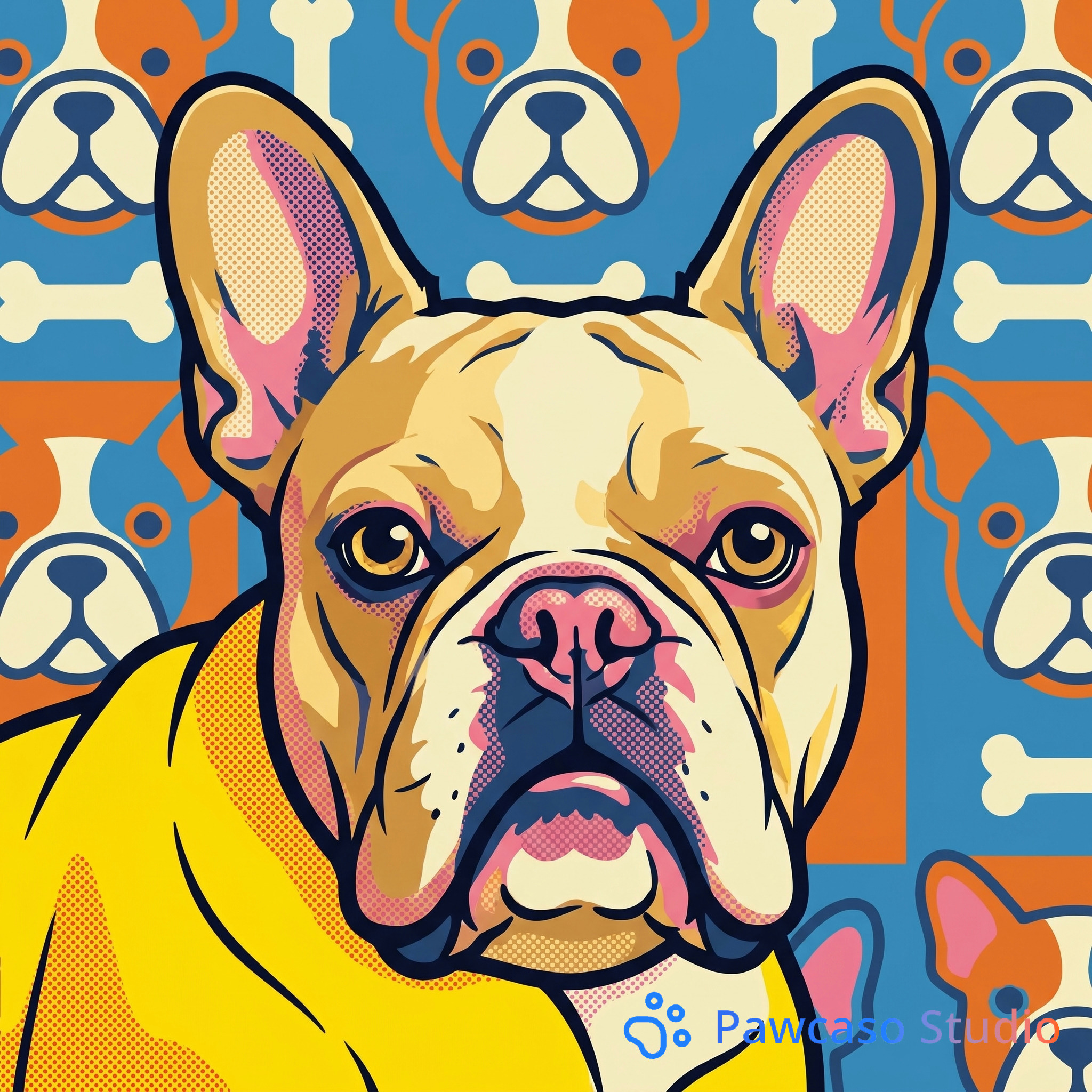 Stella and Jey's Warhol portrait