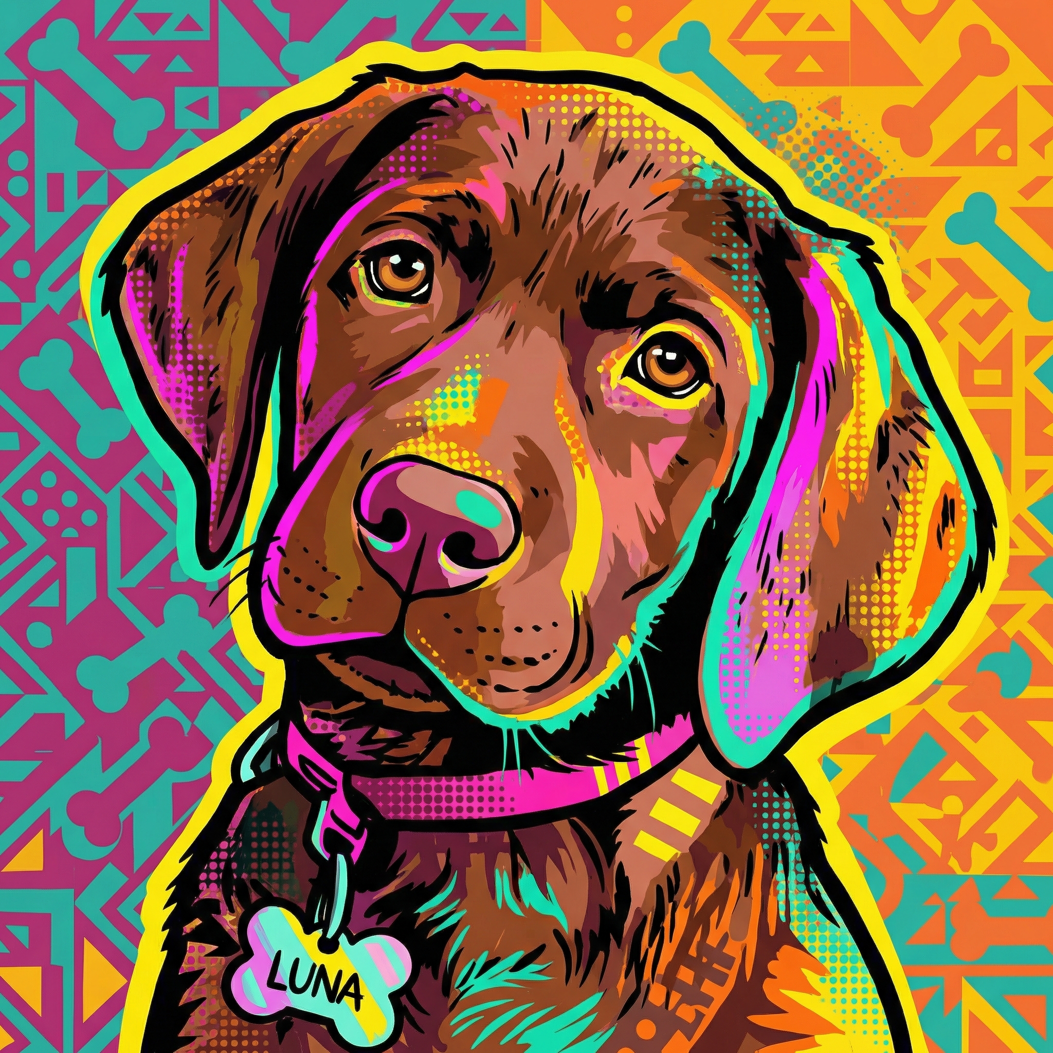 Luna's Warhol portrait