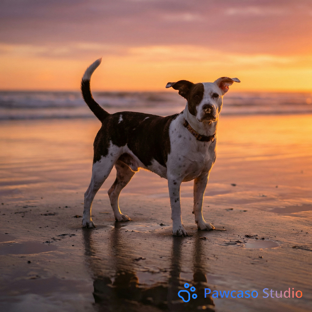 Gus's Beach Sunset portrait