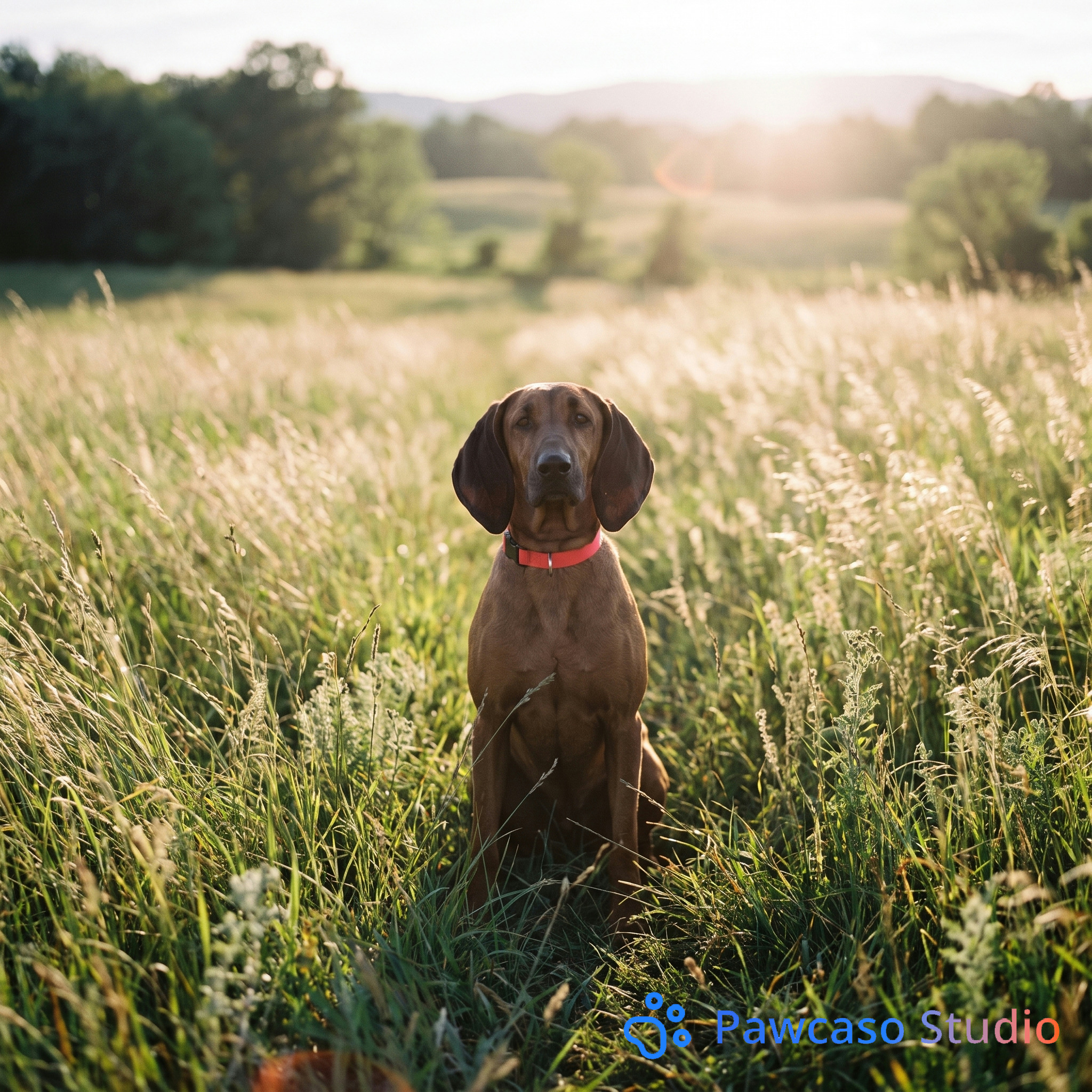 Fergus, Ferris, Elliemae's Meadow portrait