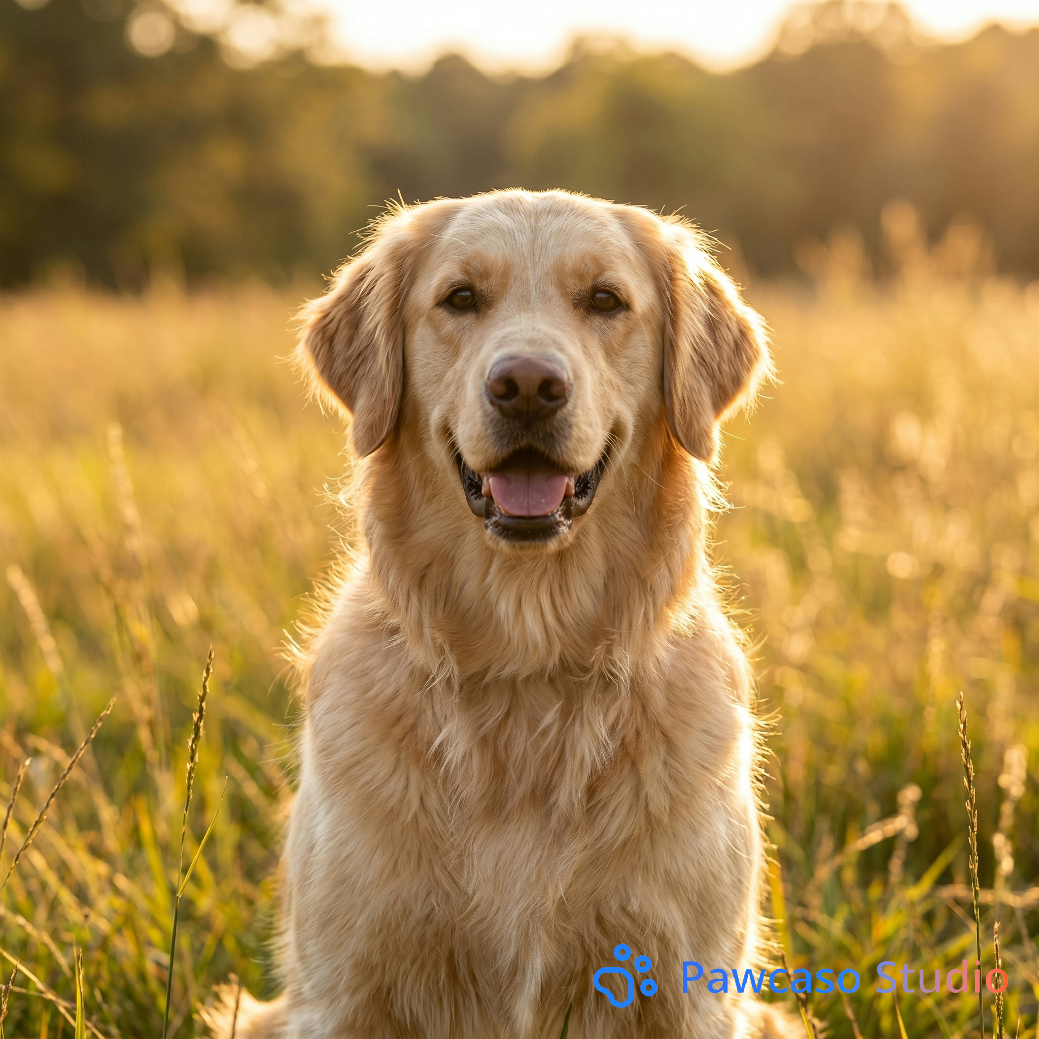 Greta's Golden Hour Field portrait
