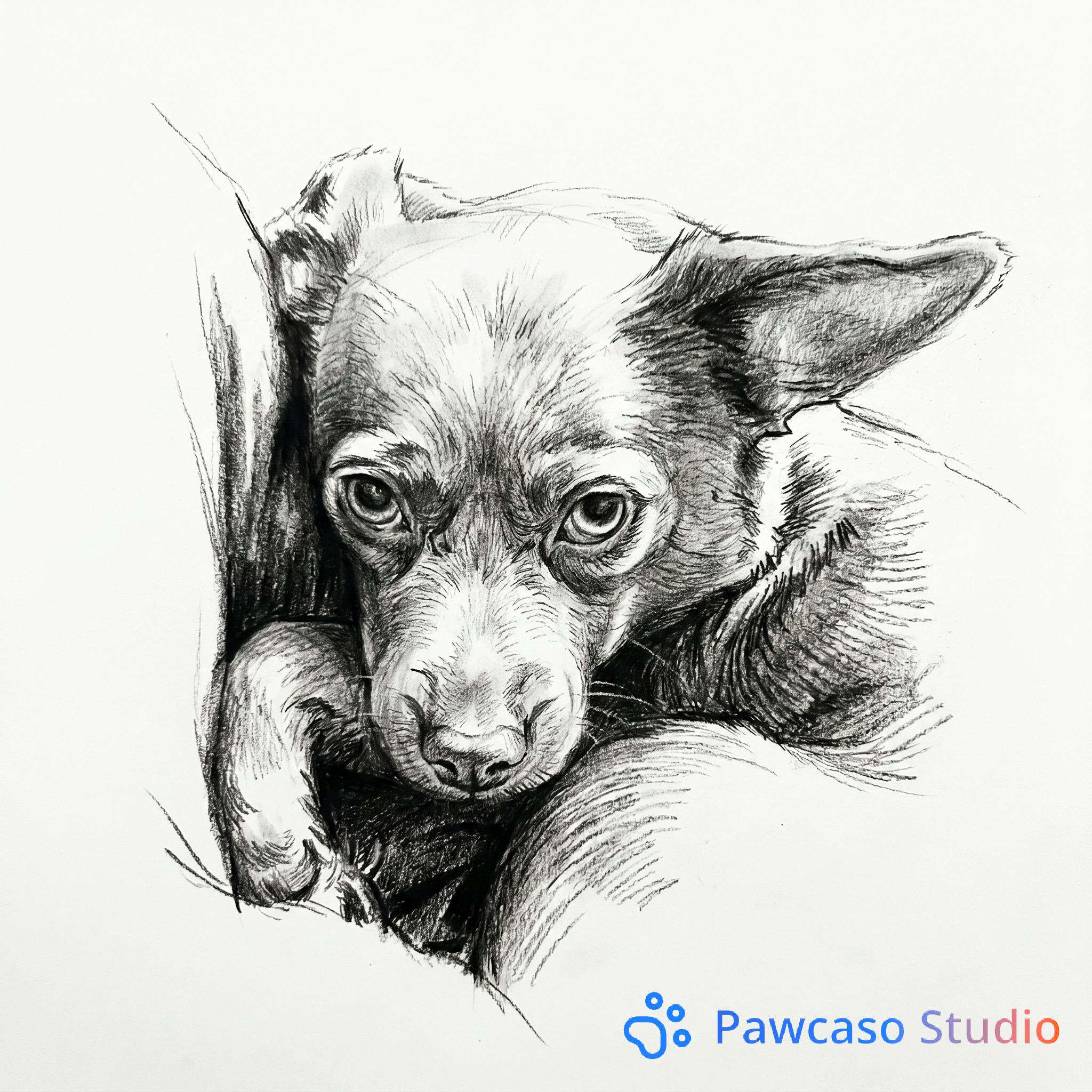 Mel's Charcoal portrait