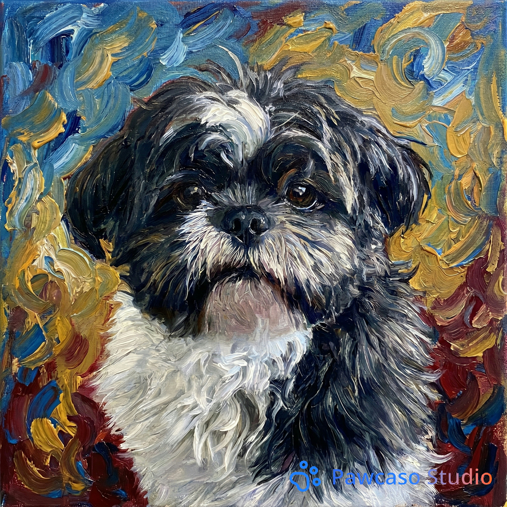 Buddy's Van Gogh portrait