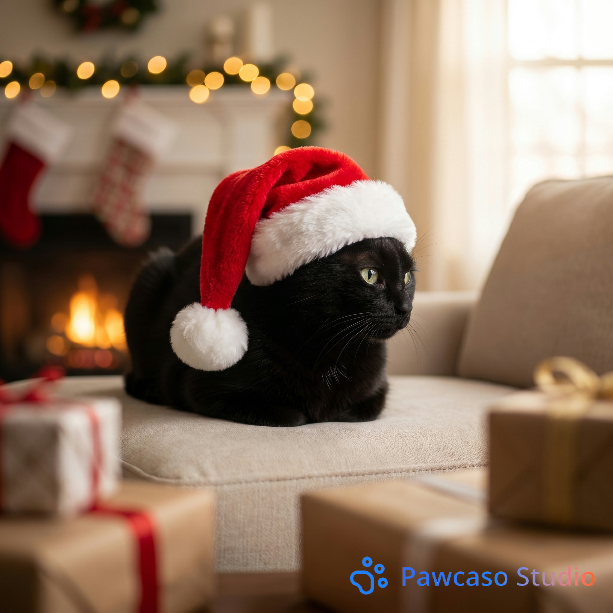 Midnight sparkles's Christmas Santa Hat portrait