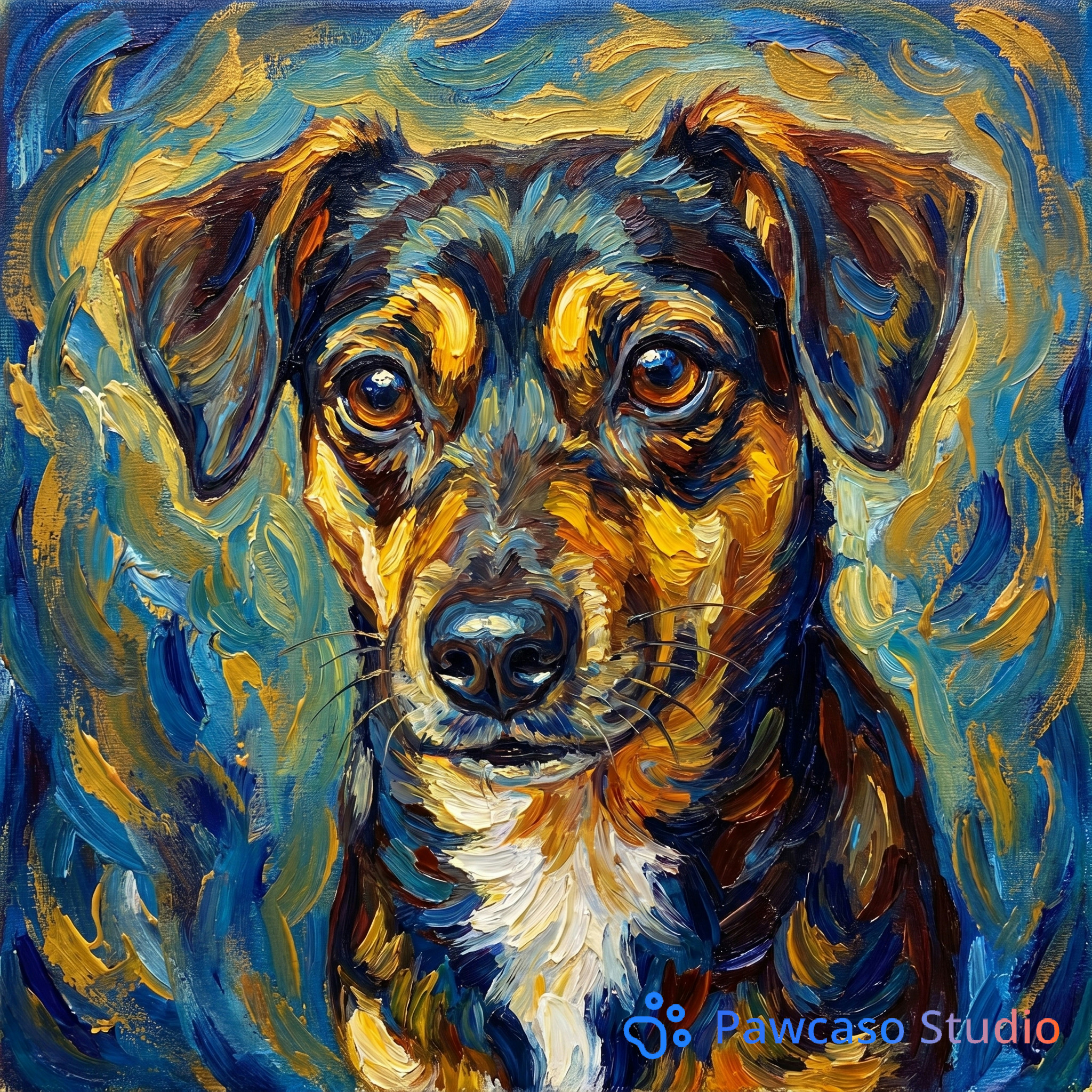 Bella's Van Gogh portrait