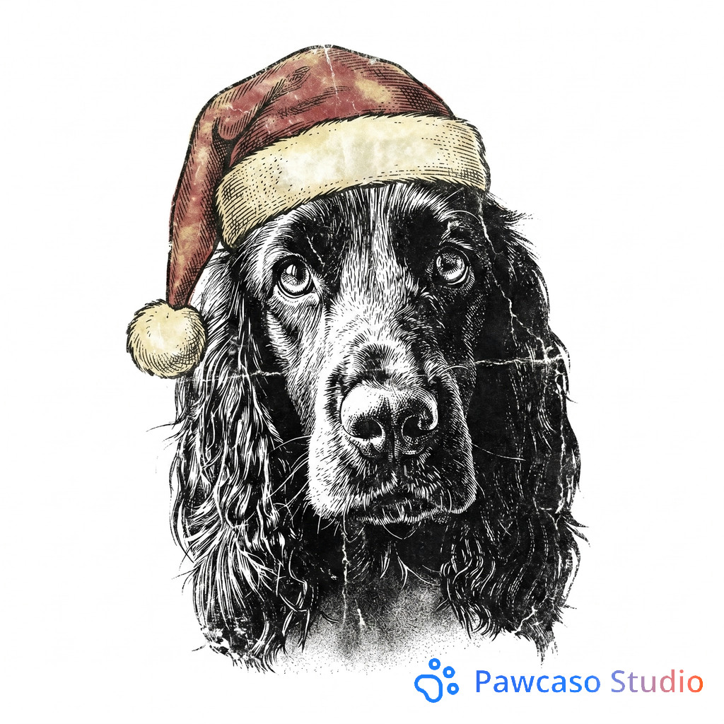 Hollie's Abstract Christmas Sketch portrait