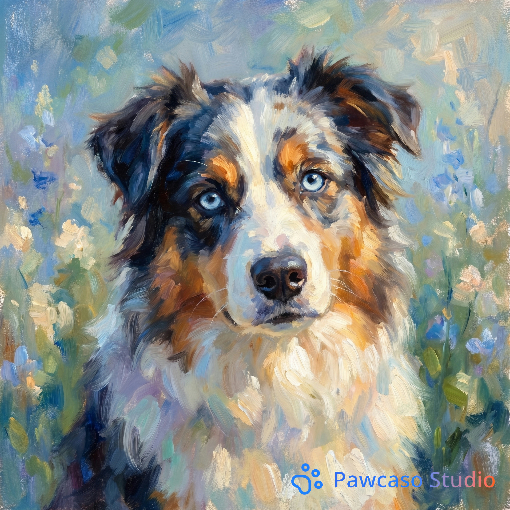 Teddy's Monet portrait
