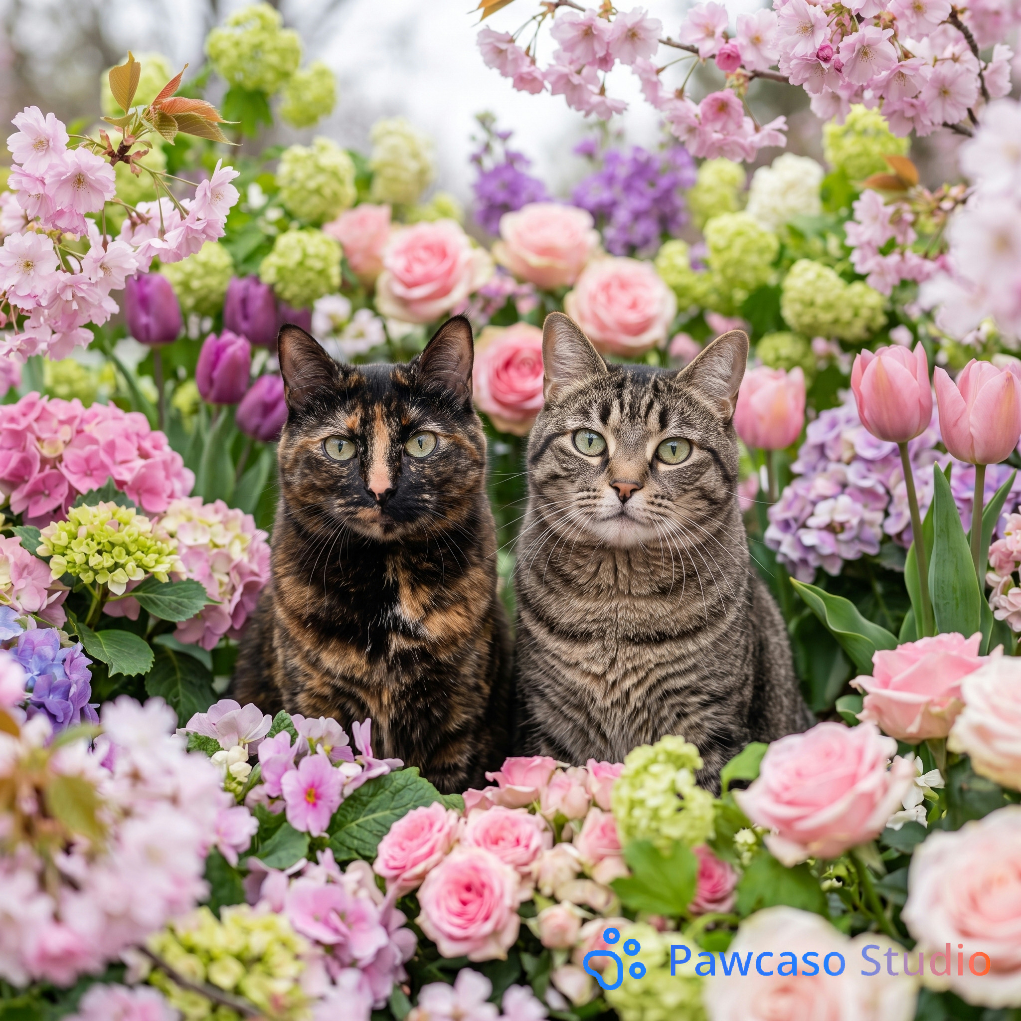 Aggie and Hazel's Flower Garden portrait