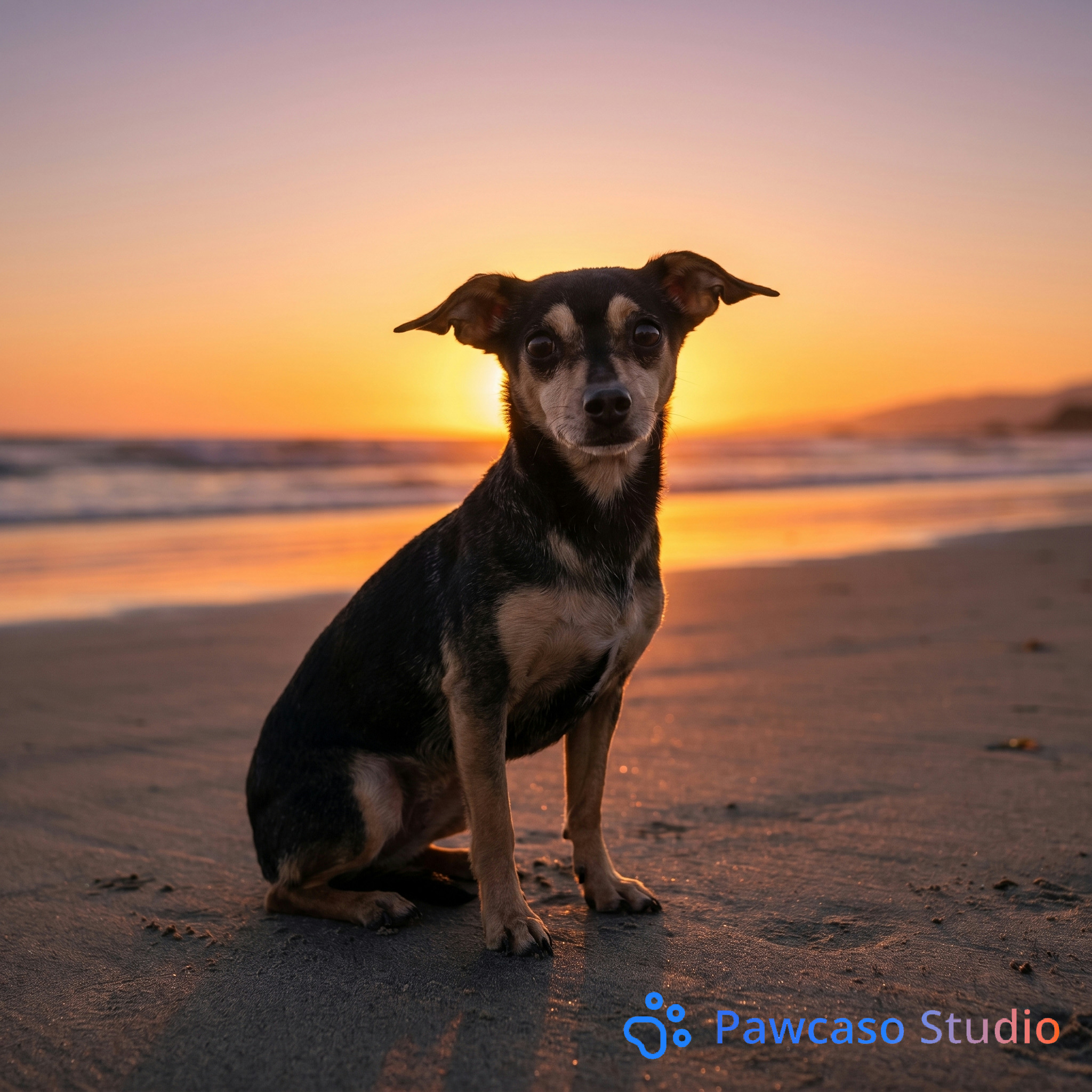 Bentley's Beach Sunset portrait