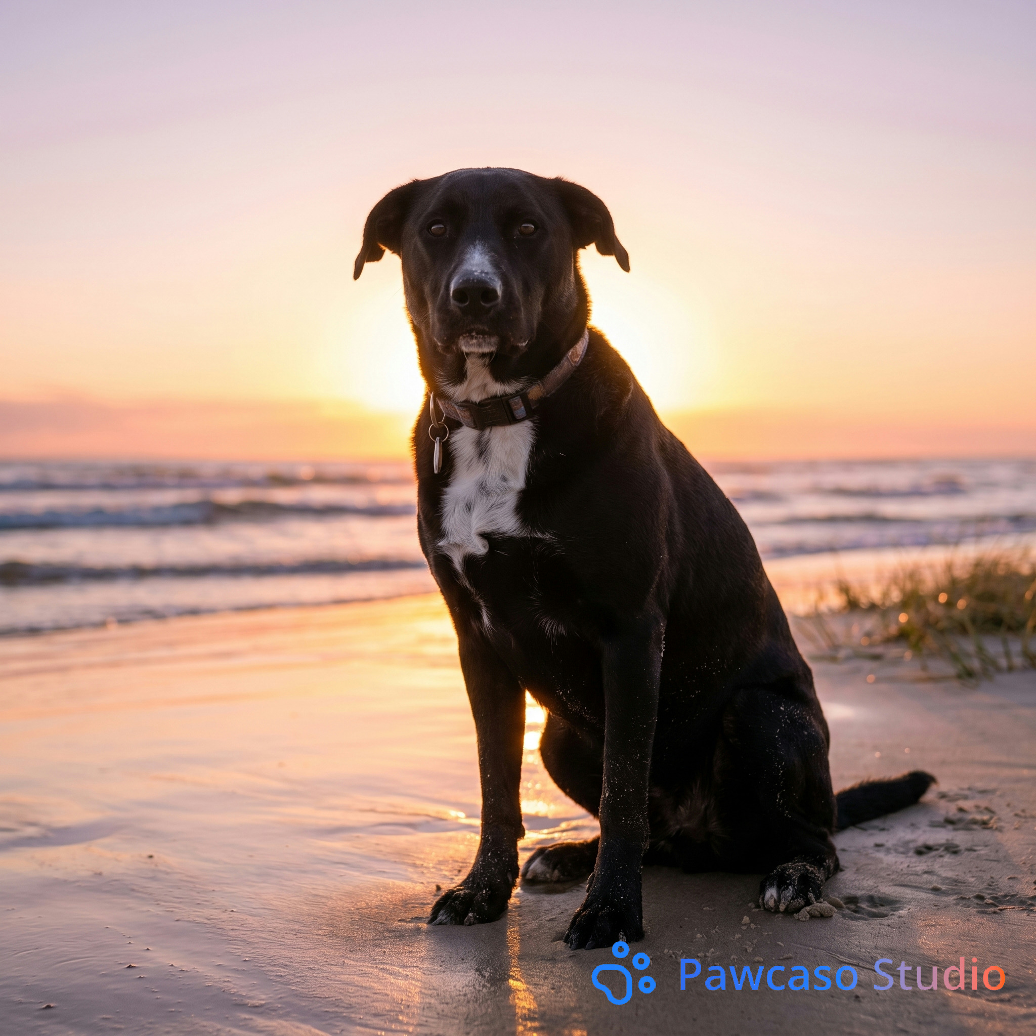 Bailey's Beach Sunset portrait