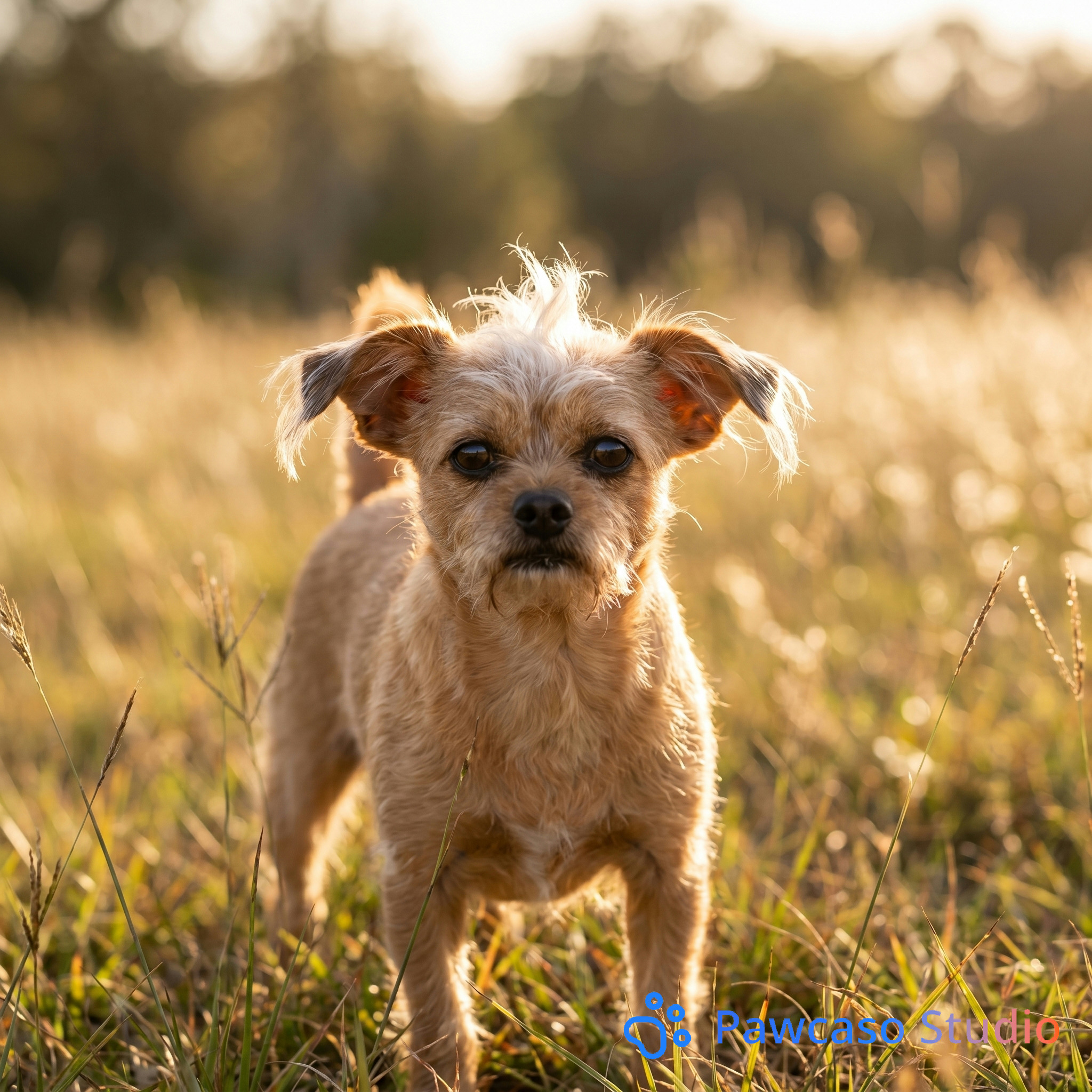 Molly's Golden Hour Field portrait
