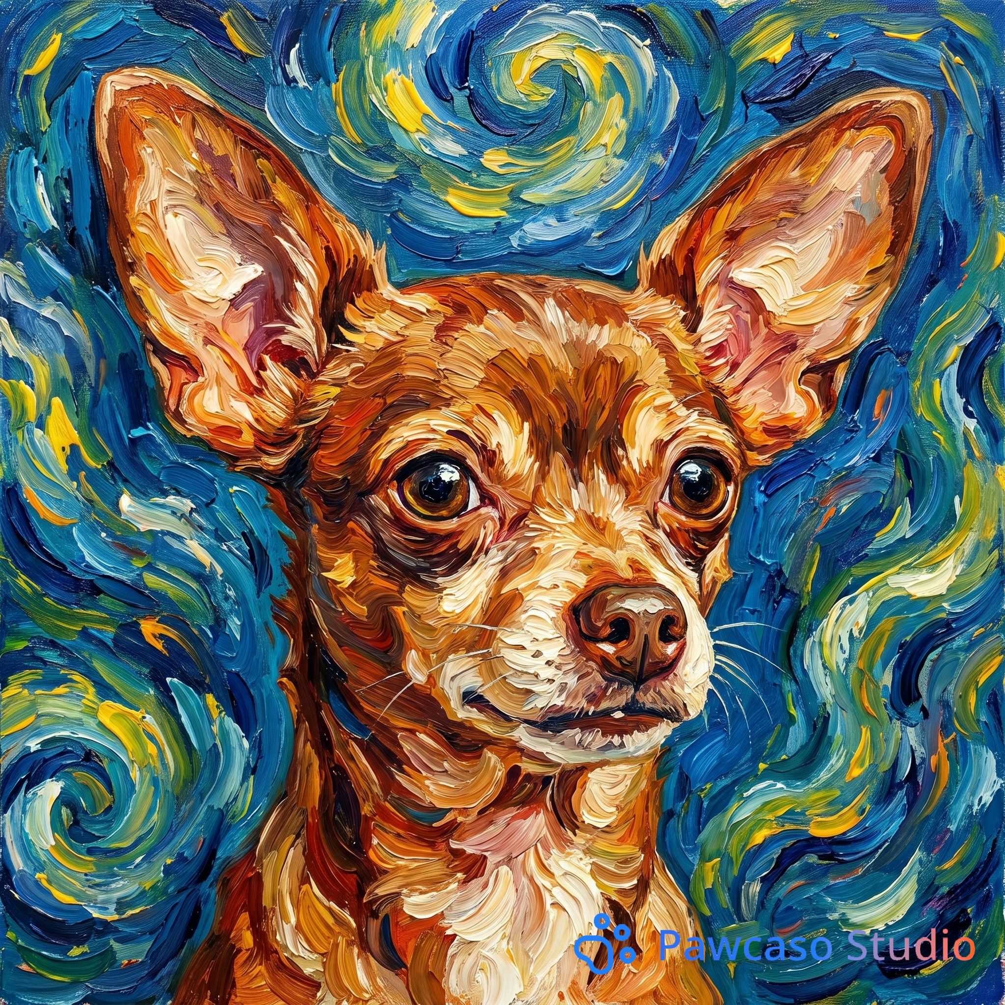 Harley Quinn's Van Gogh portrait