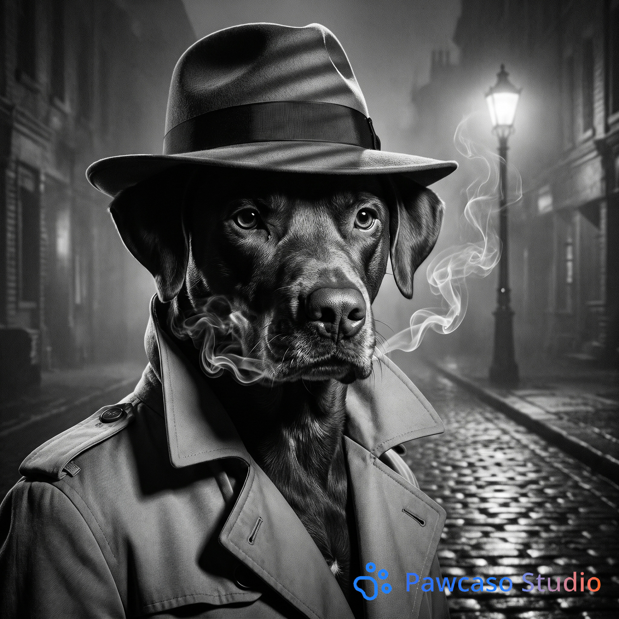 ManBrown's Film Noir Detective portrait