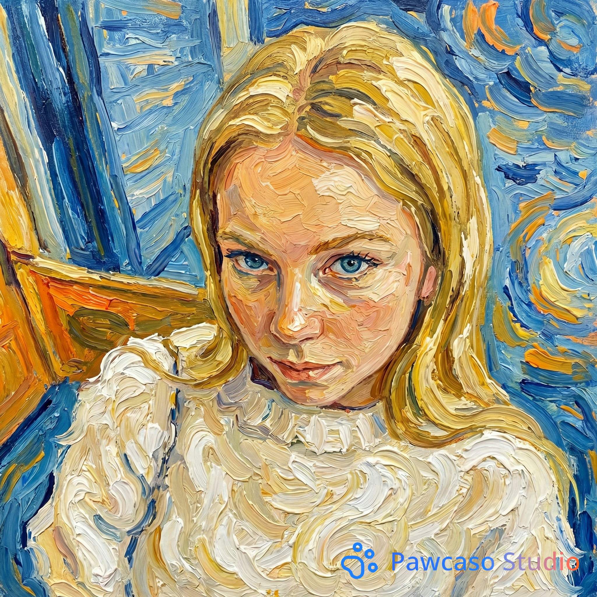 Elise's Van Gogh portrait