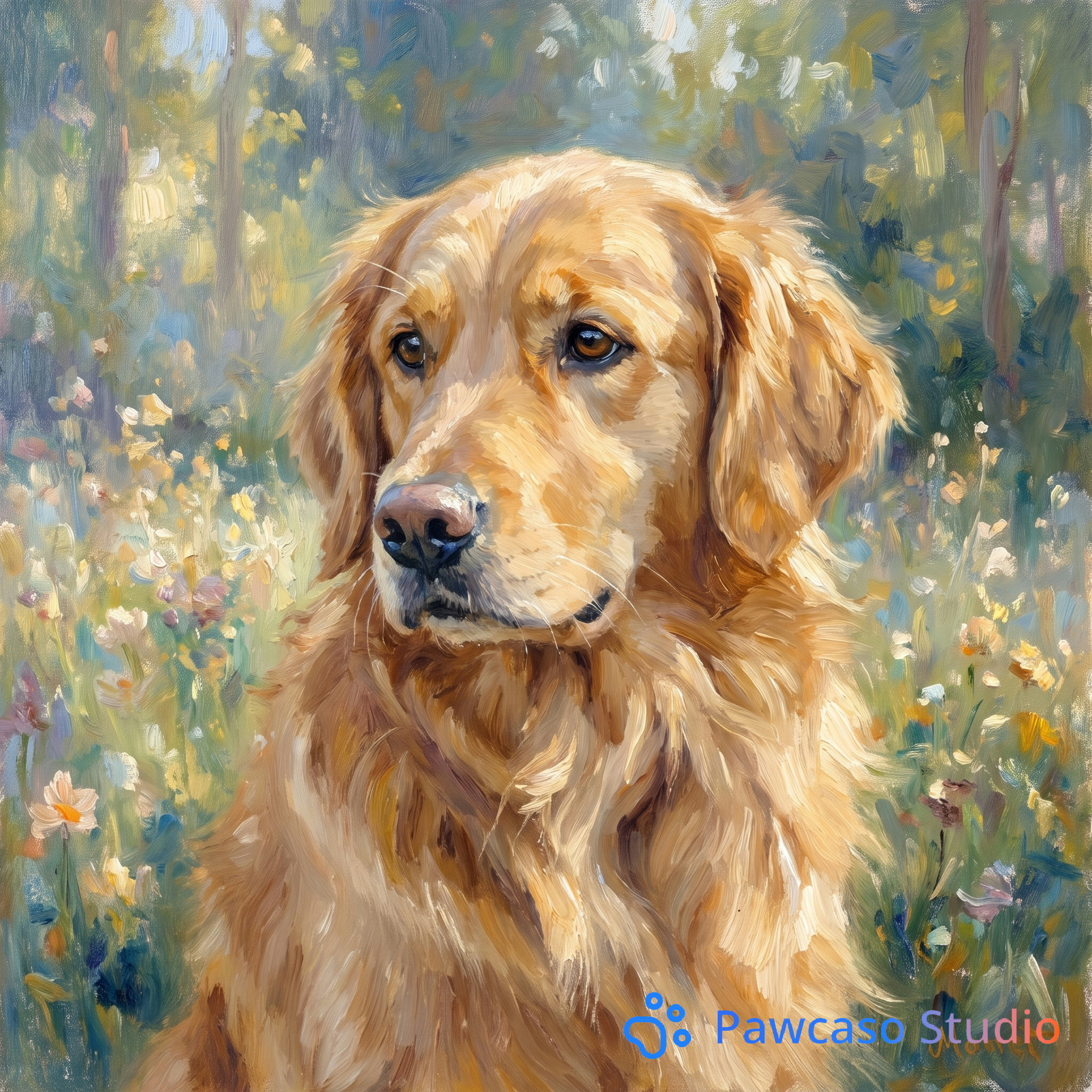 Biscuit's Monet portrait