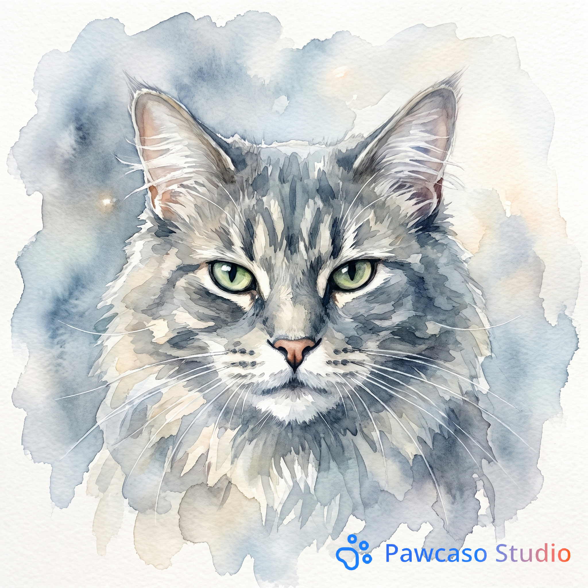 Moose's Watercolor portrait