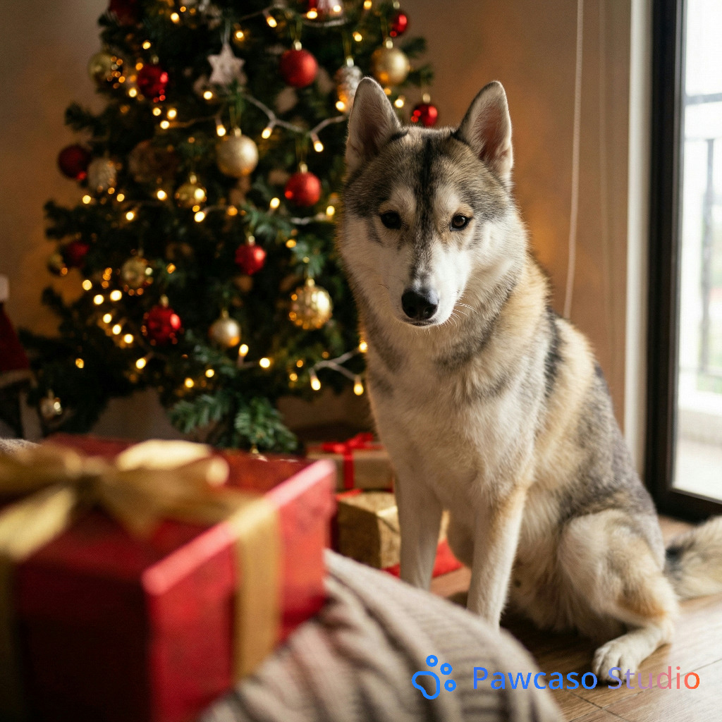 Lucky's Christmas Indoor portrait