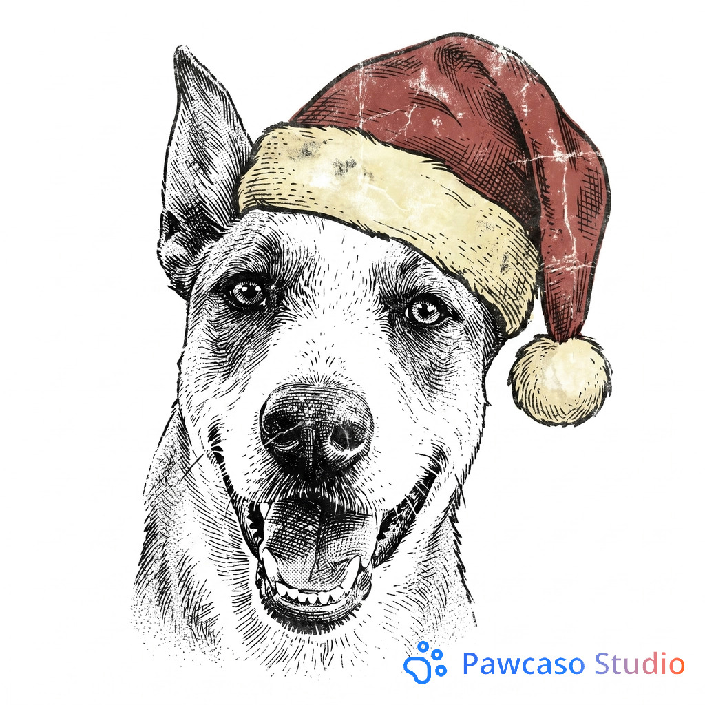 1's Abstract Christmas Sketch portrait