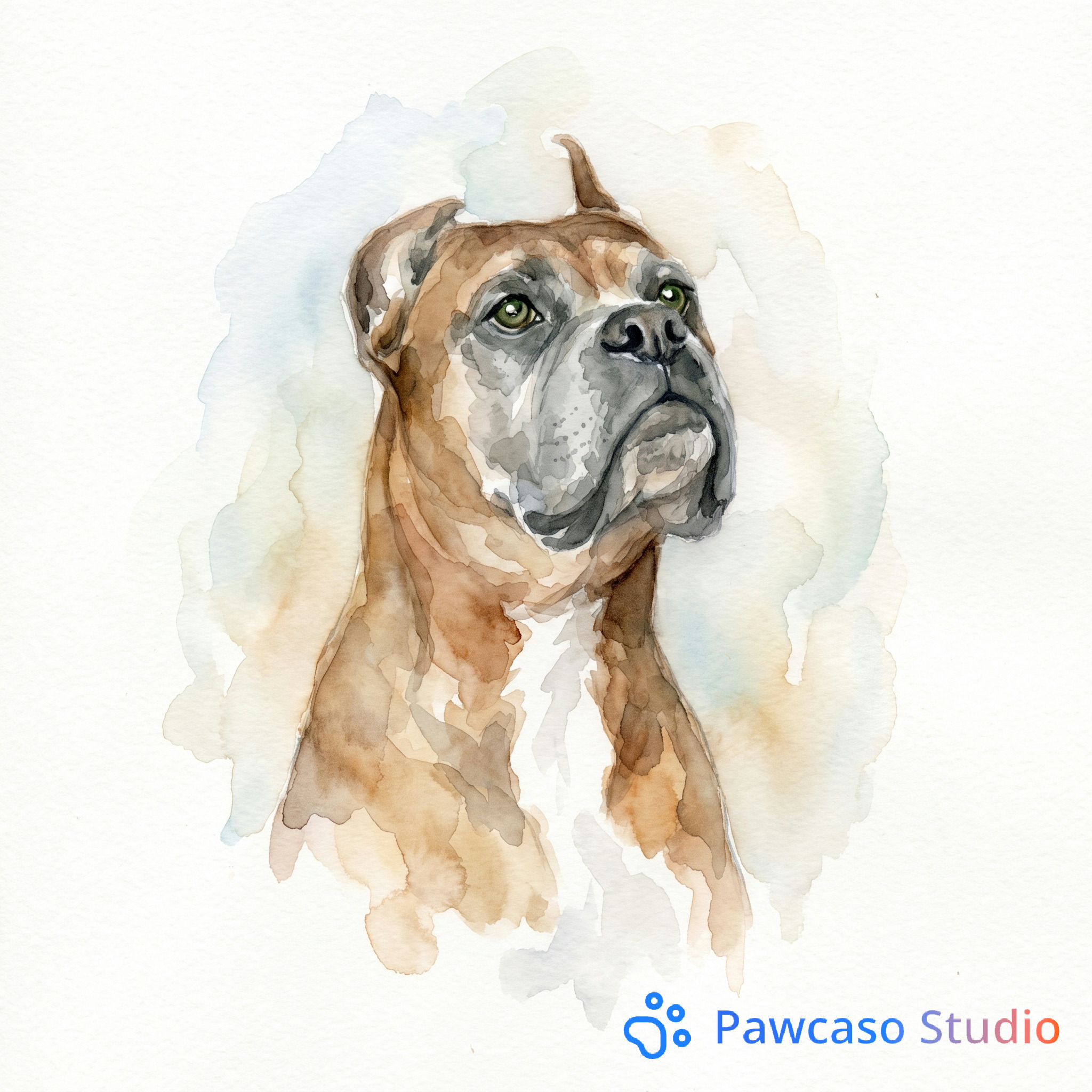 Dexter's Watercolor portrait