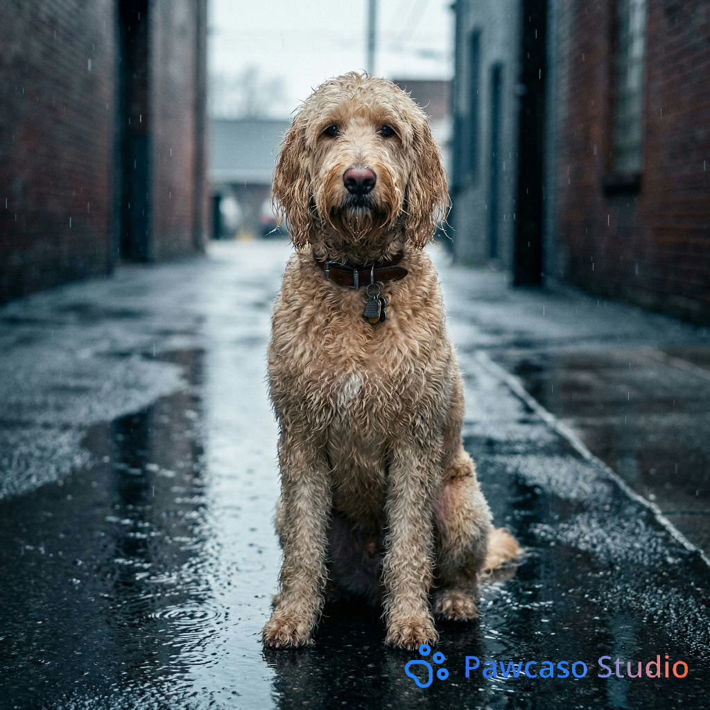 Rosie's Rainy Mood portrait