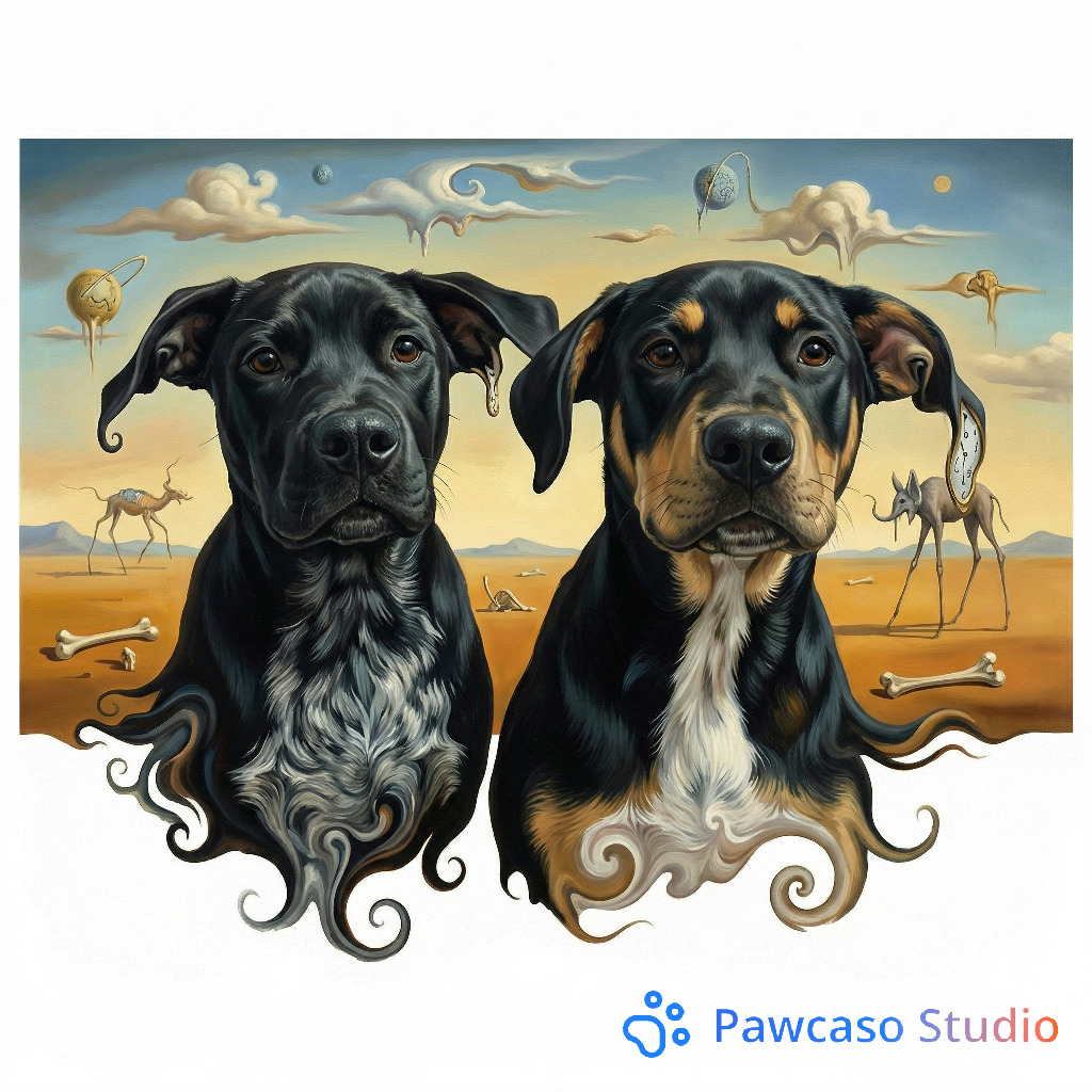 RV'IE & JERSIE's Dali portrait