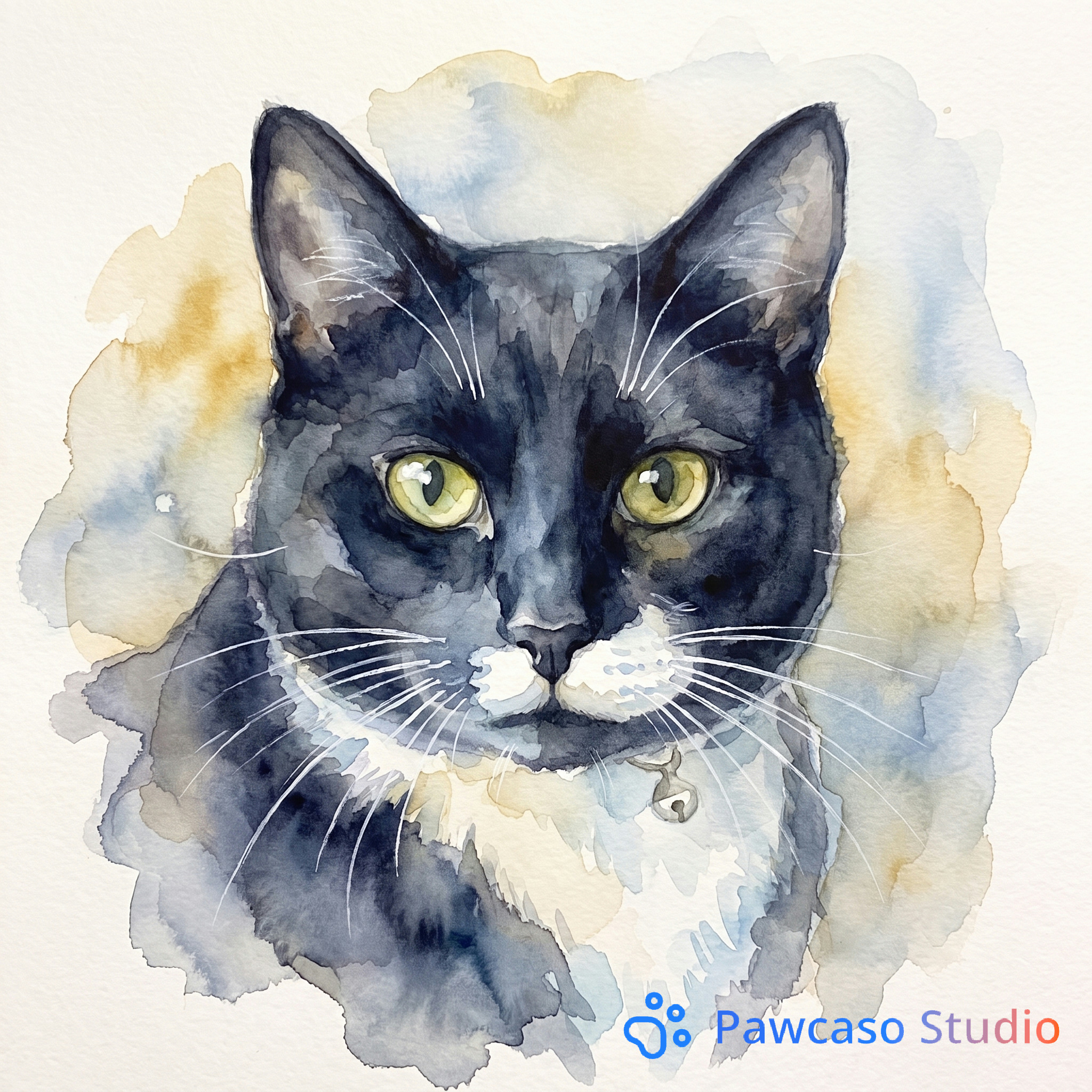 Bandit's Watercolor portrait