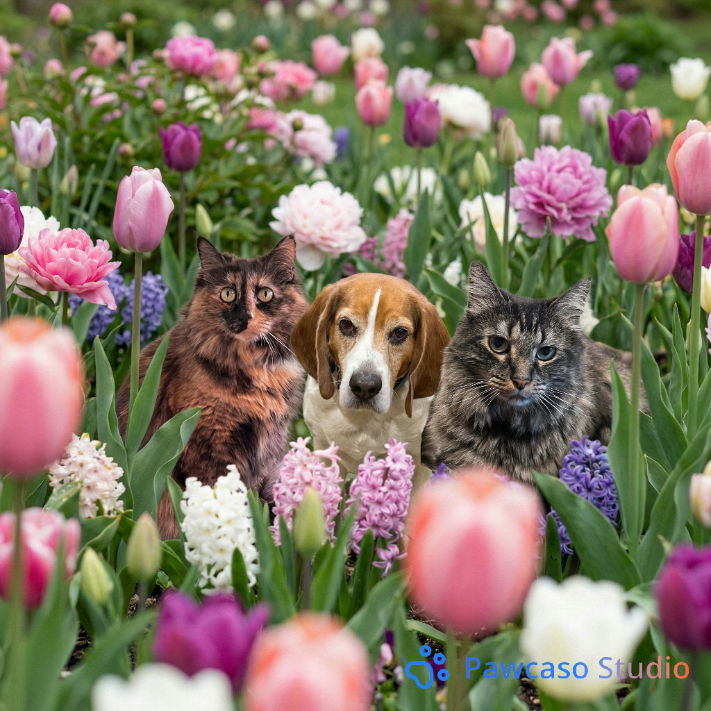 The gang's Flower Garden portrait
