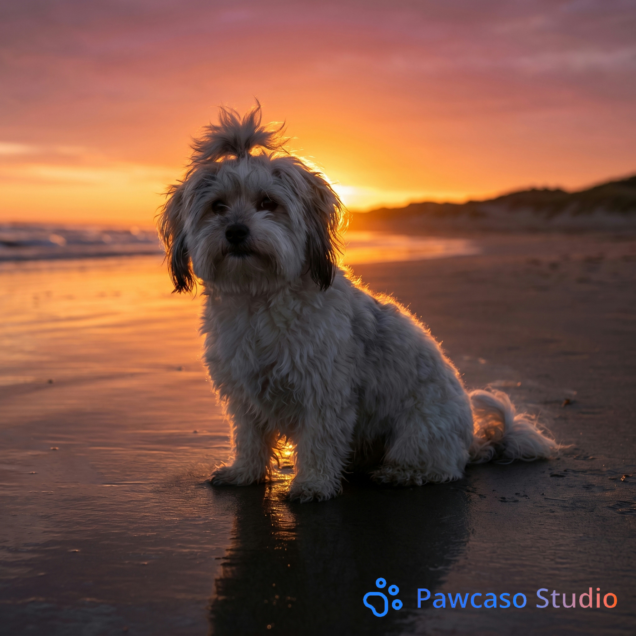 Lady Angel's Beach Sunset portrait